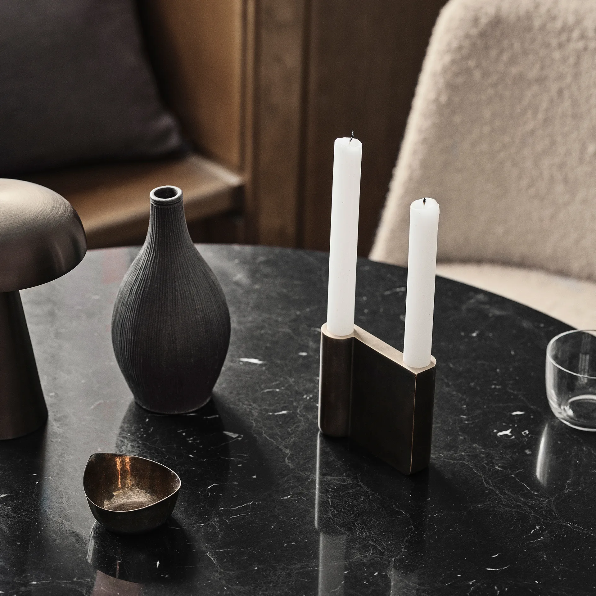 Collect kynttilänjalka SC39, Bronzed brass &Tradition