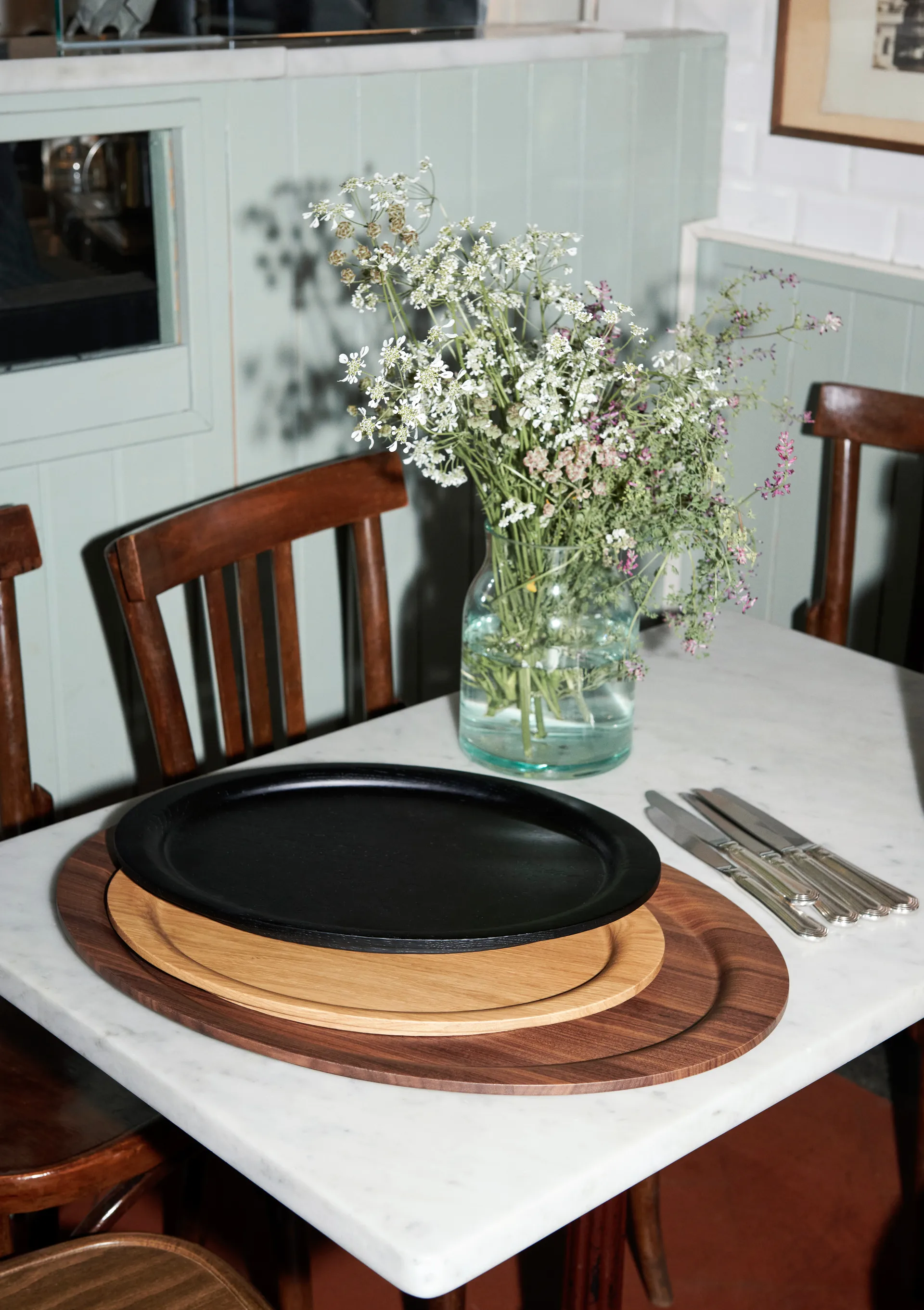 Collect SC65 -tarjotin 38 cm, Black Stained Oak &Tradition