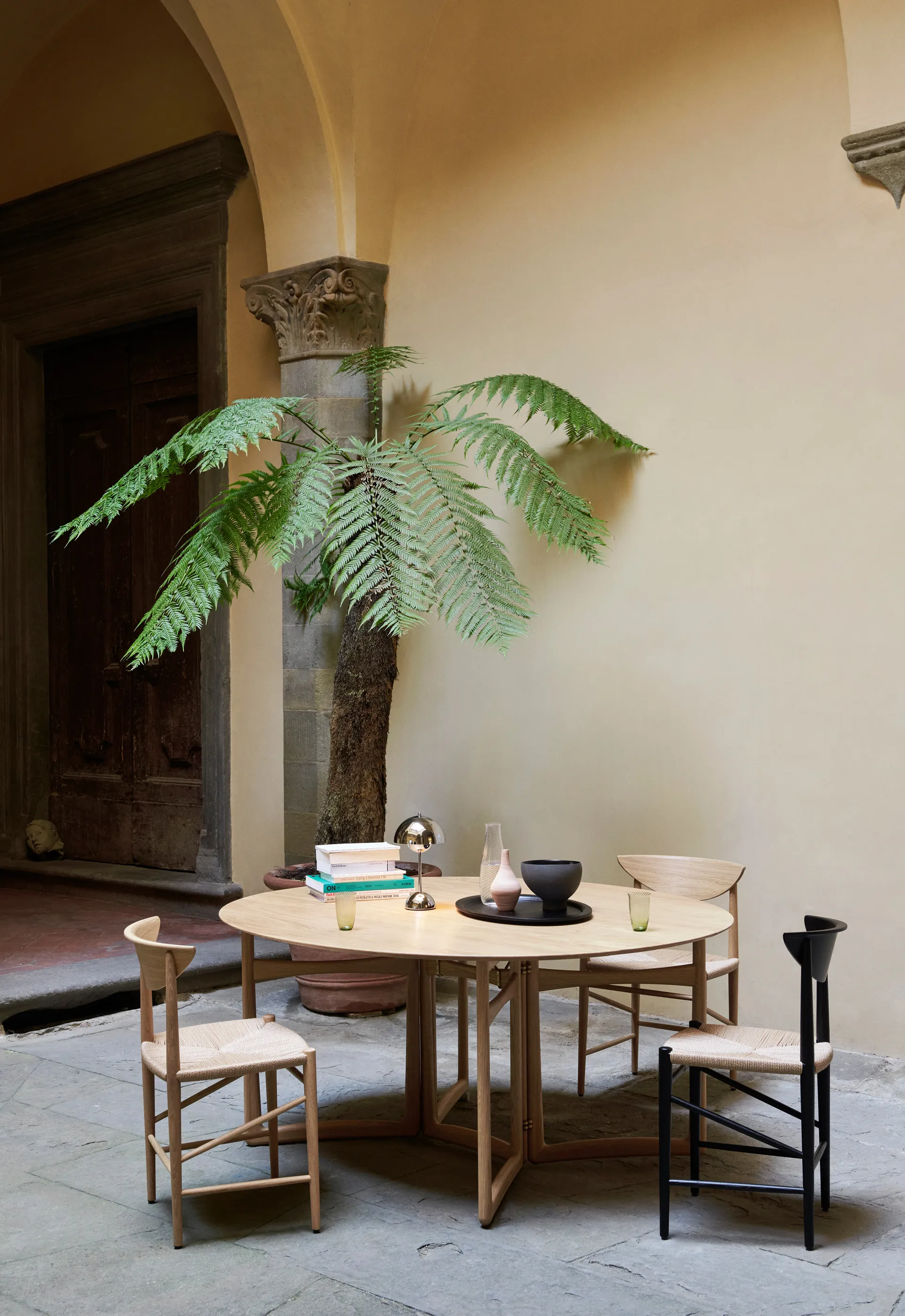 Collect SC65 -tarjotin 38 cm, Black Stained Oak &Tradition