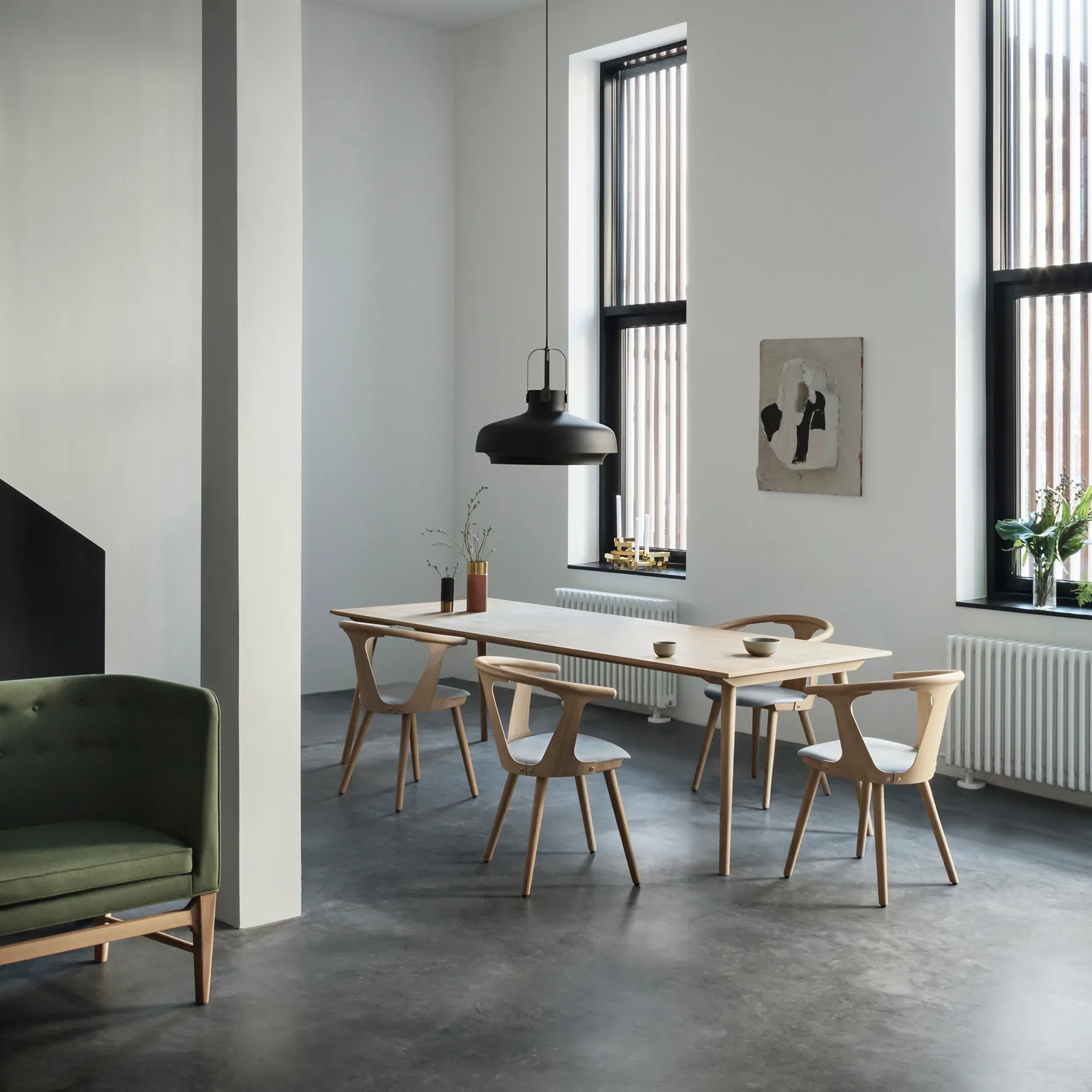 Copenhagen riippuvalaisin SC8, matt black (musta) &Tradition