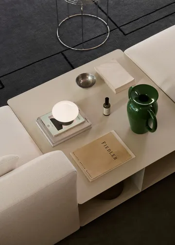 Develius EV3 sohvapöytä - Steel ivory, Ø89×40 cm - &Tradition