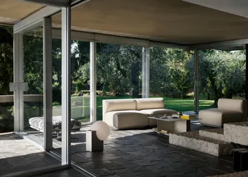 Develius EV3 sohvapöytä - Steel ivory, Ø89×40 cm - &Tradition