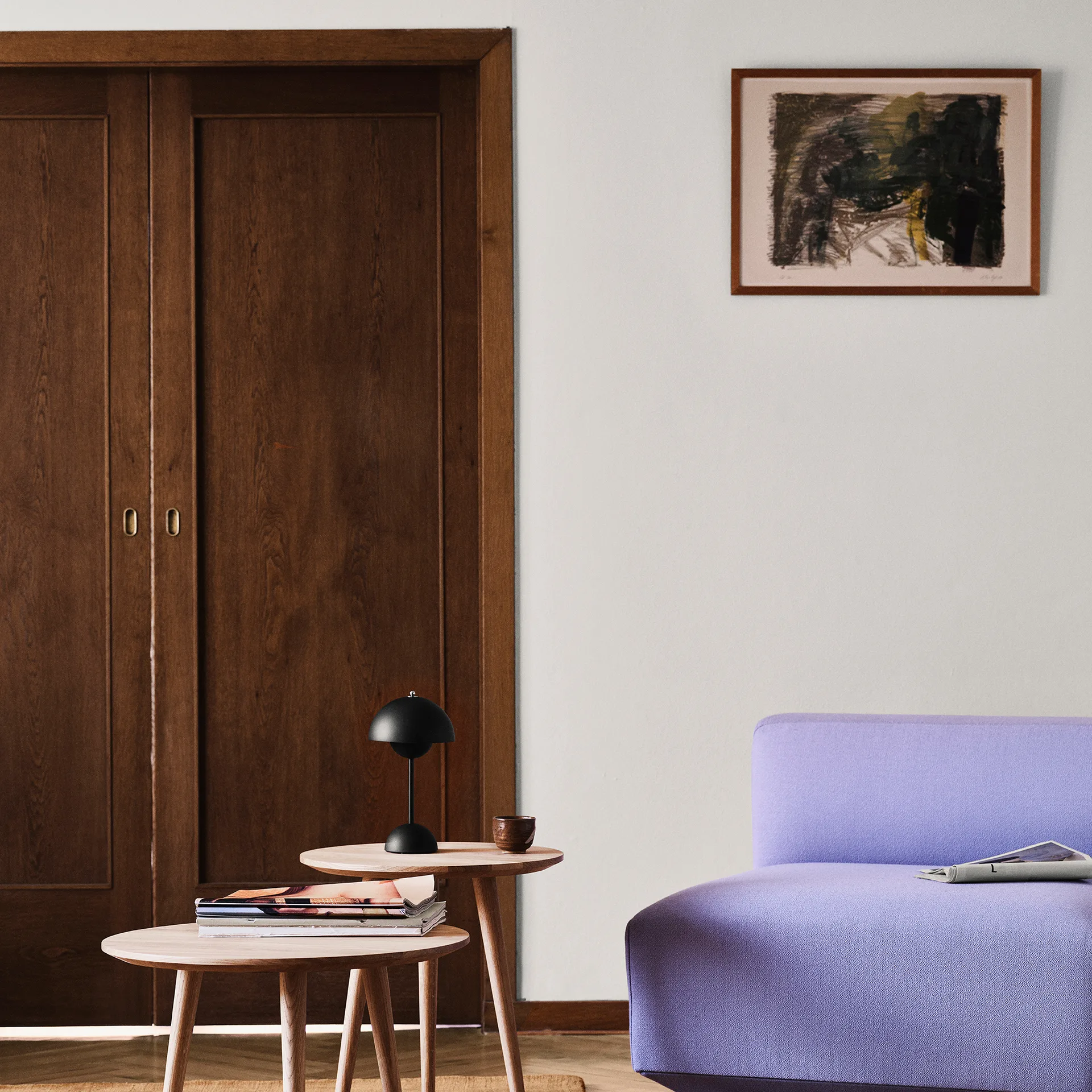 Flowerpot kannettava pöytävalaisin VP9, Matt black &Tradition