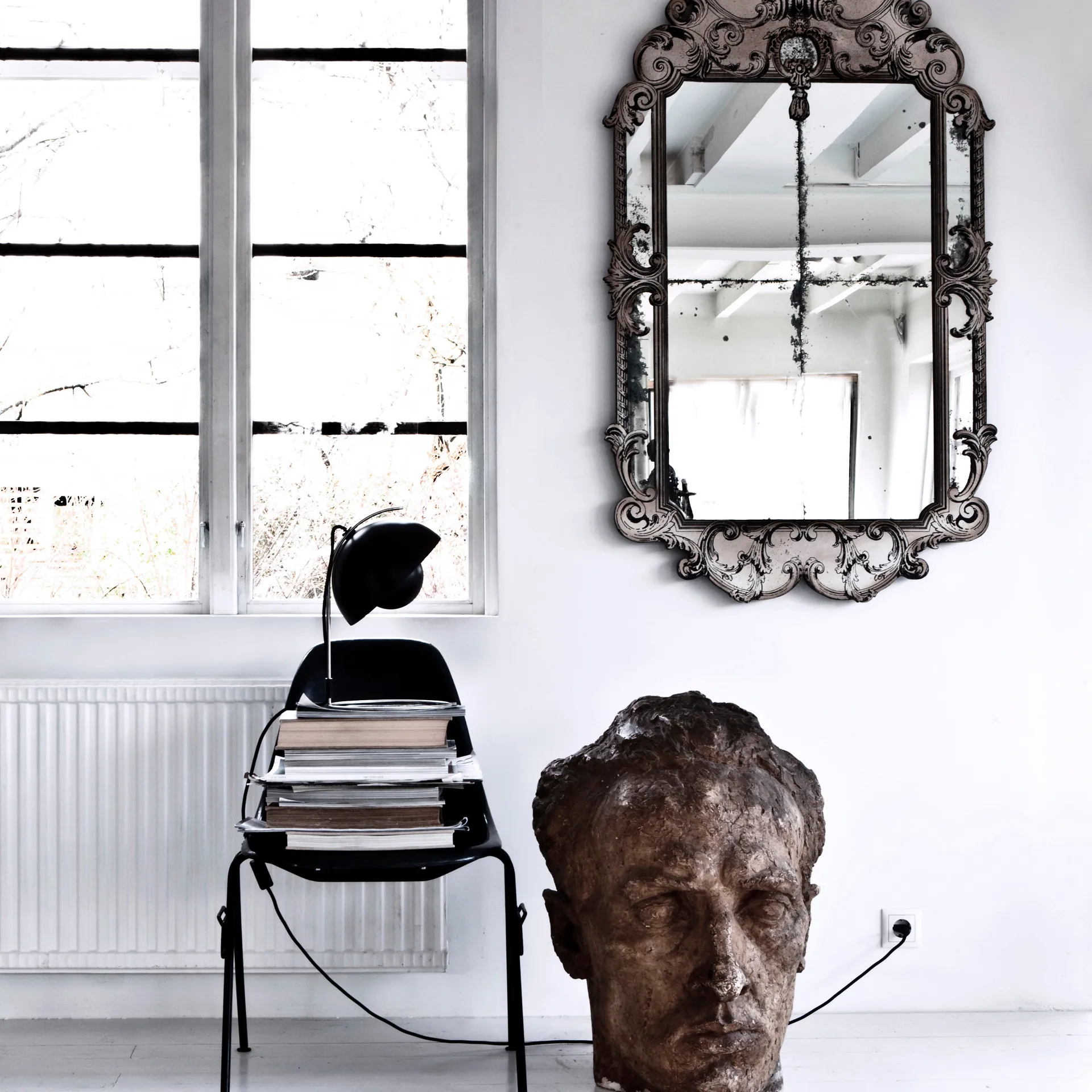 FlowerPot pöytävalaisin VP4, matta musta &Tradition