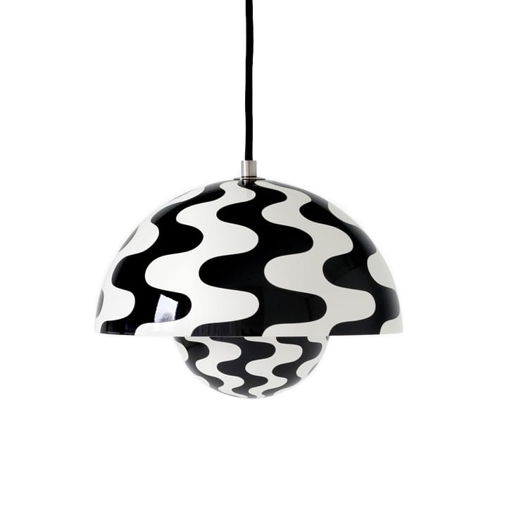 Flowerpot VP1 riippuvalaisin - Black-white pattern - &Tradition