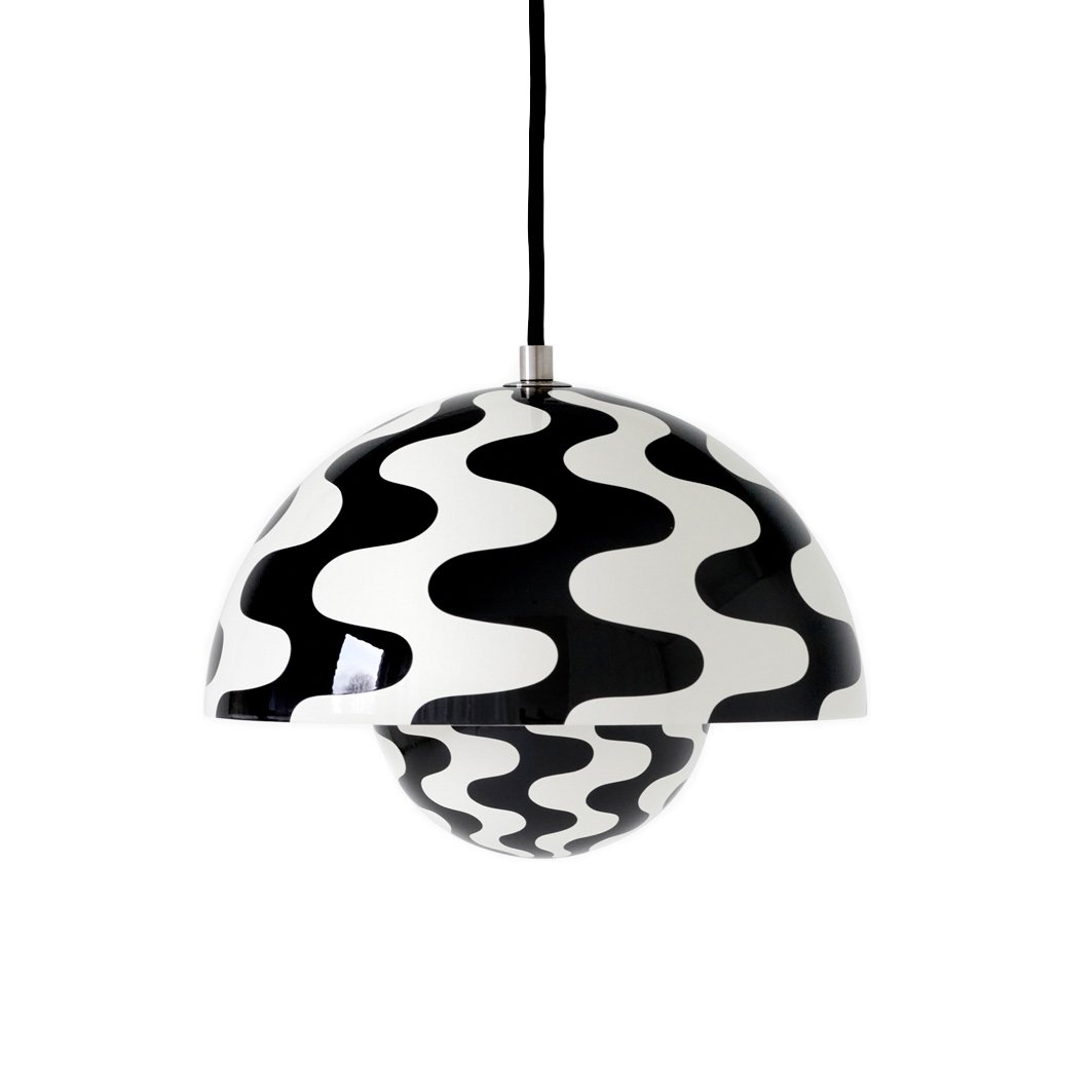 &Tradition Flowerpot VP1 riippuvalaisin Black-white pattern
