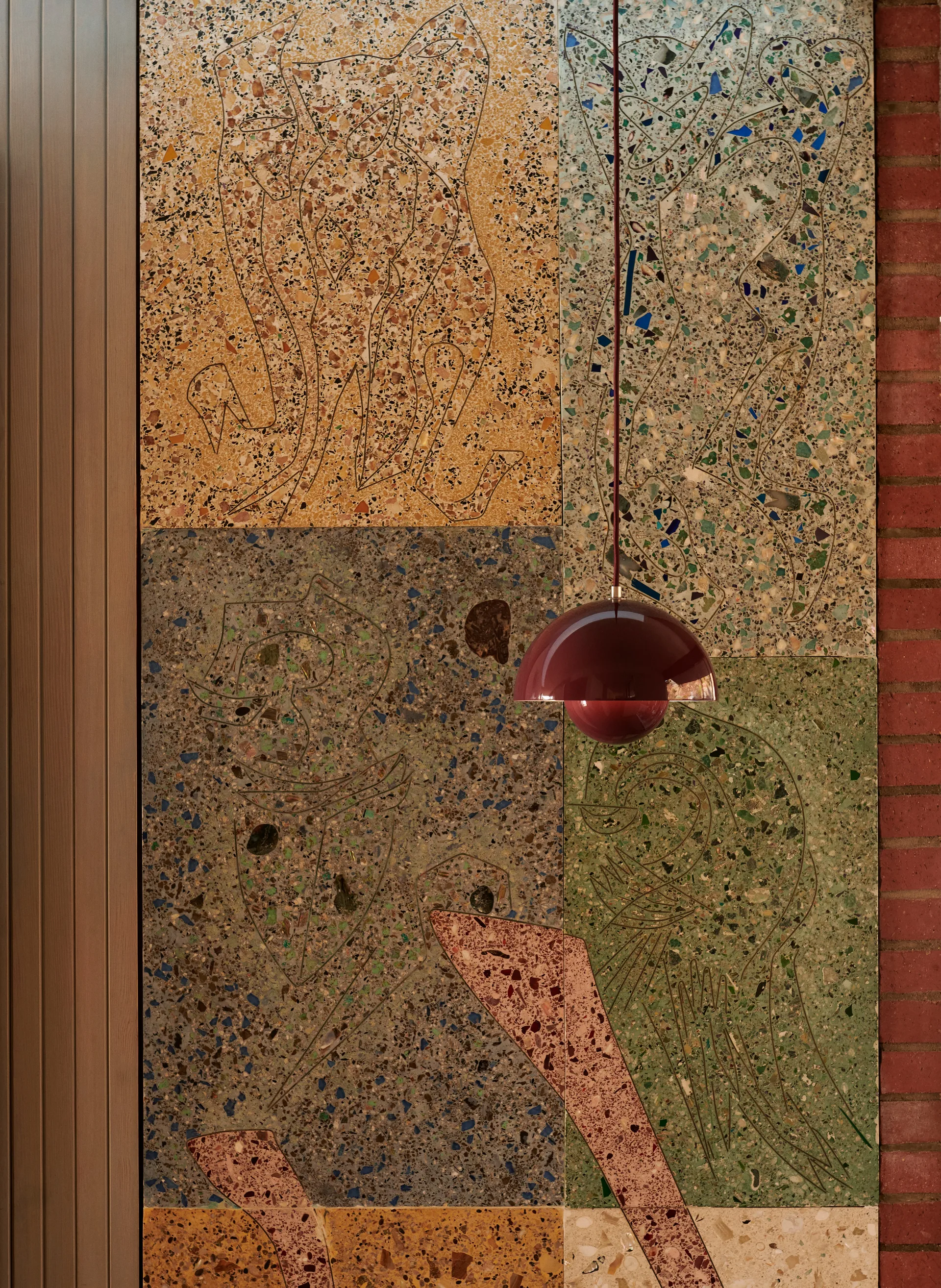 Flowerpot VP1 riippuvalaisin, Dark plum &Tradition