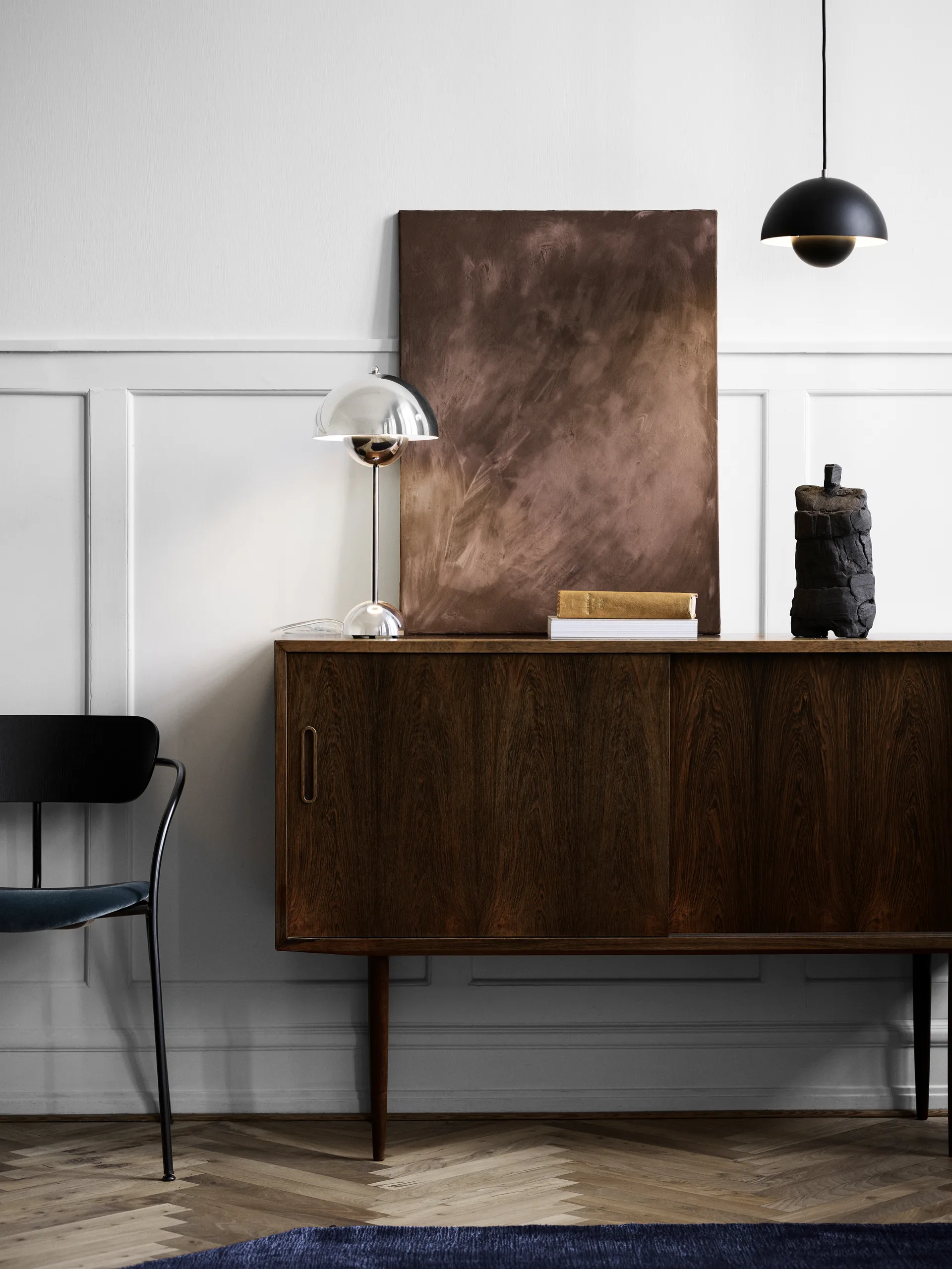 Flowerpot VP1 riippuvalaisin, Matta musta &Tradition