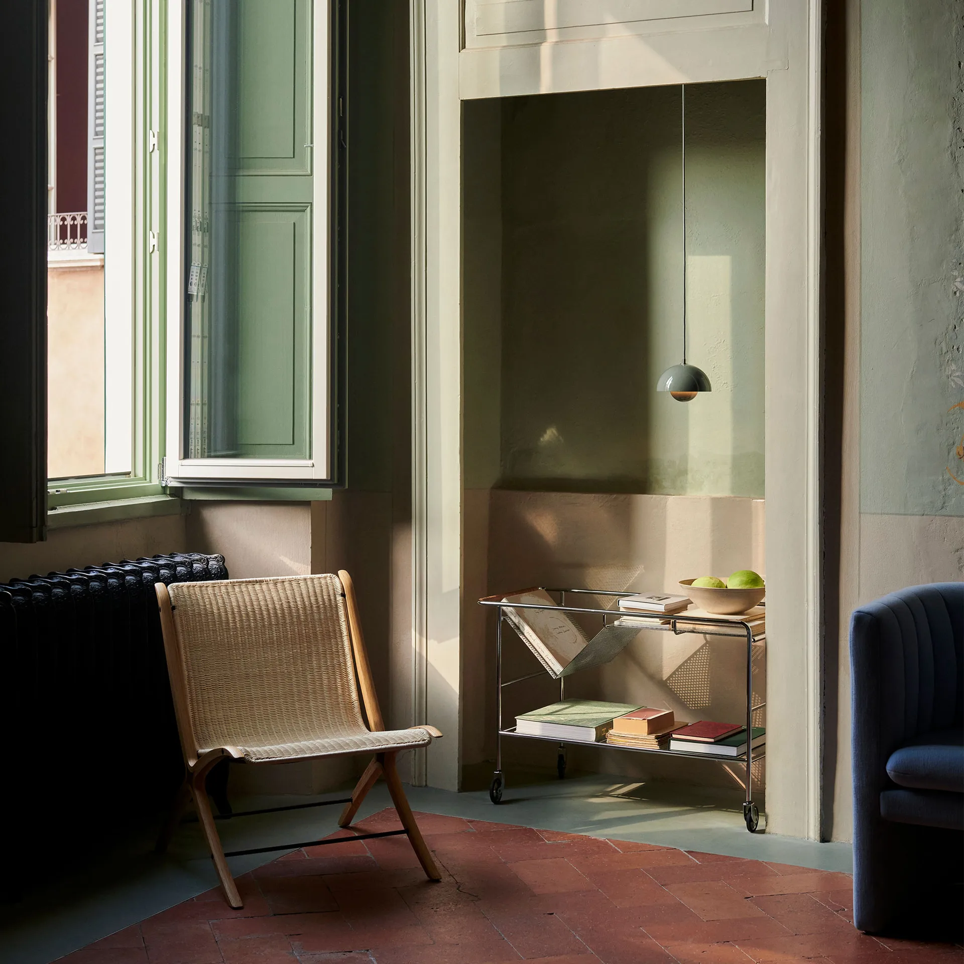 Flowerpot VP10 riippuvalaisin, Stone blue &Tradition