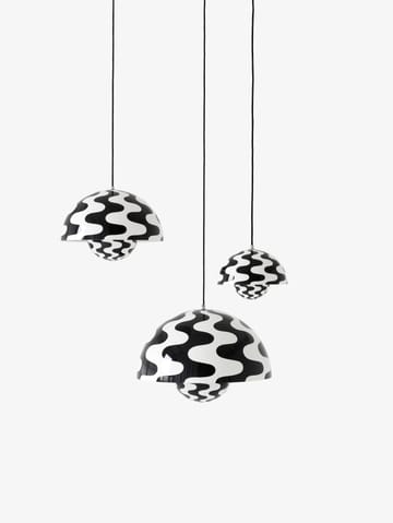 Flowerpot VP2 Big riippuvalaisin - Black-white pattern - &Tradition