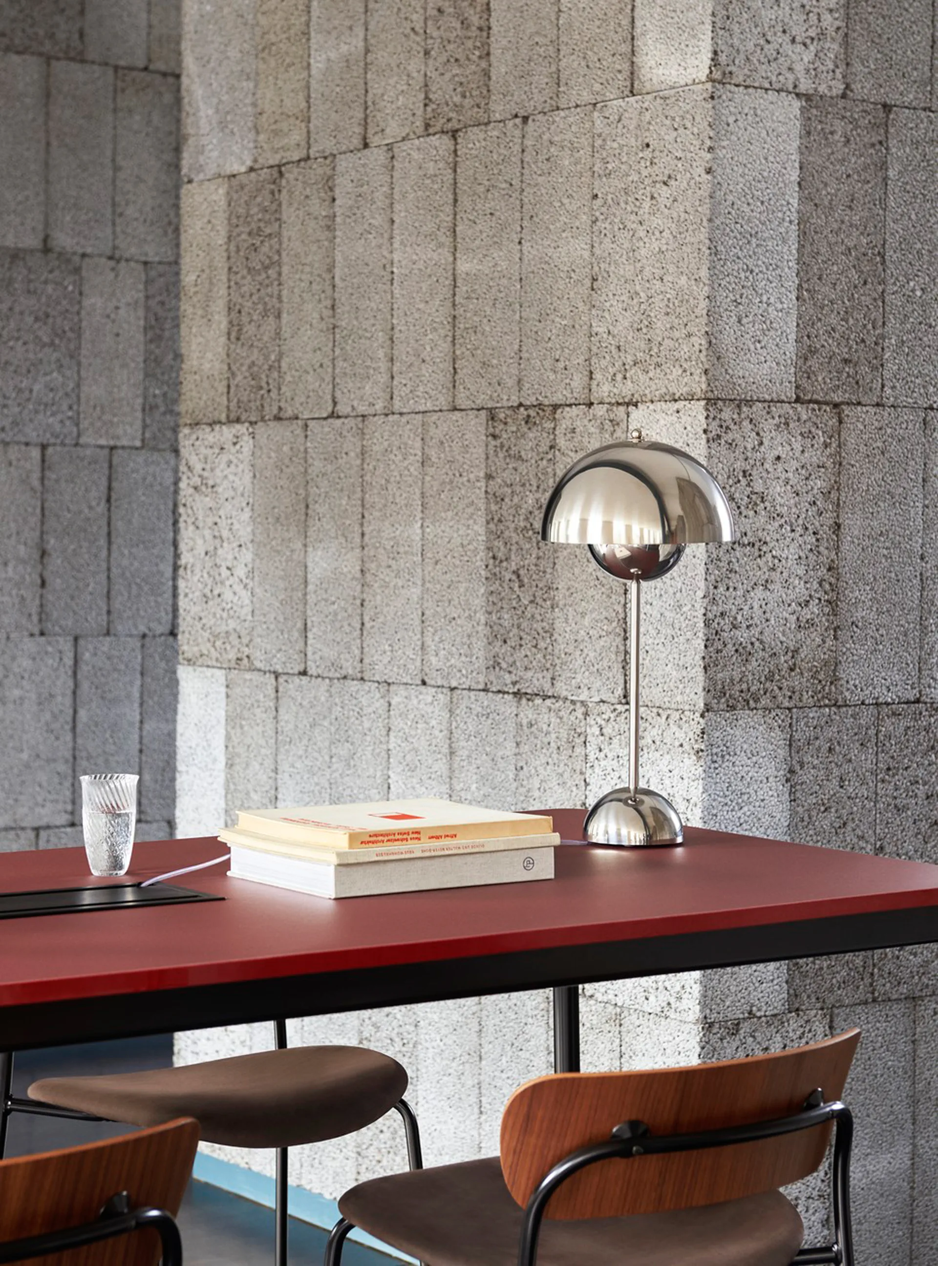 FlowerPot VP3 pöytävalaisin, Chrome-plated &Tradition