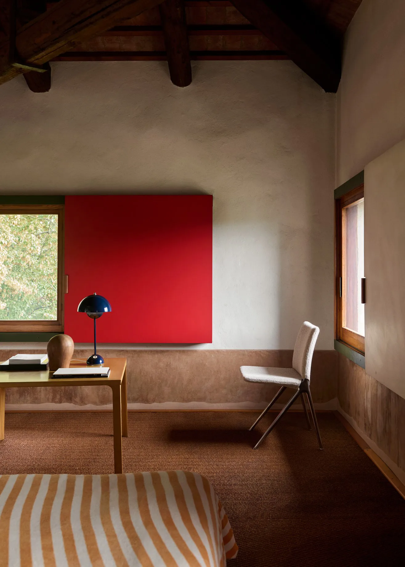 FlowerPot VP3 pöytävalaisin, Teräksen­sininen &Tradition