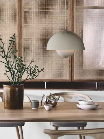 Flowerpot VP7 riippuvalaisin - Beige-punainen - &Tradition