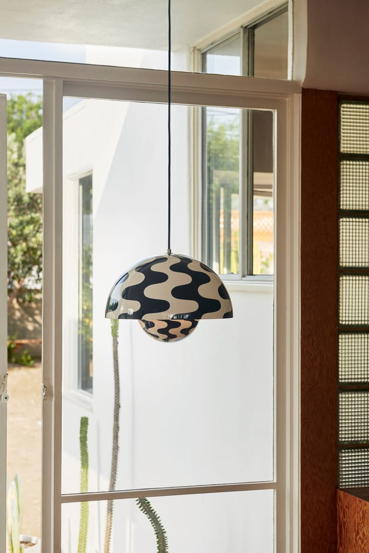 Flowerpot VP7 riippuvalaisin, Black-white pattern &Tradition