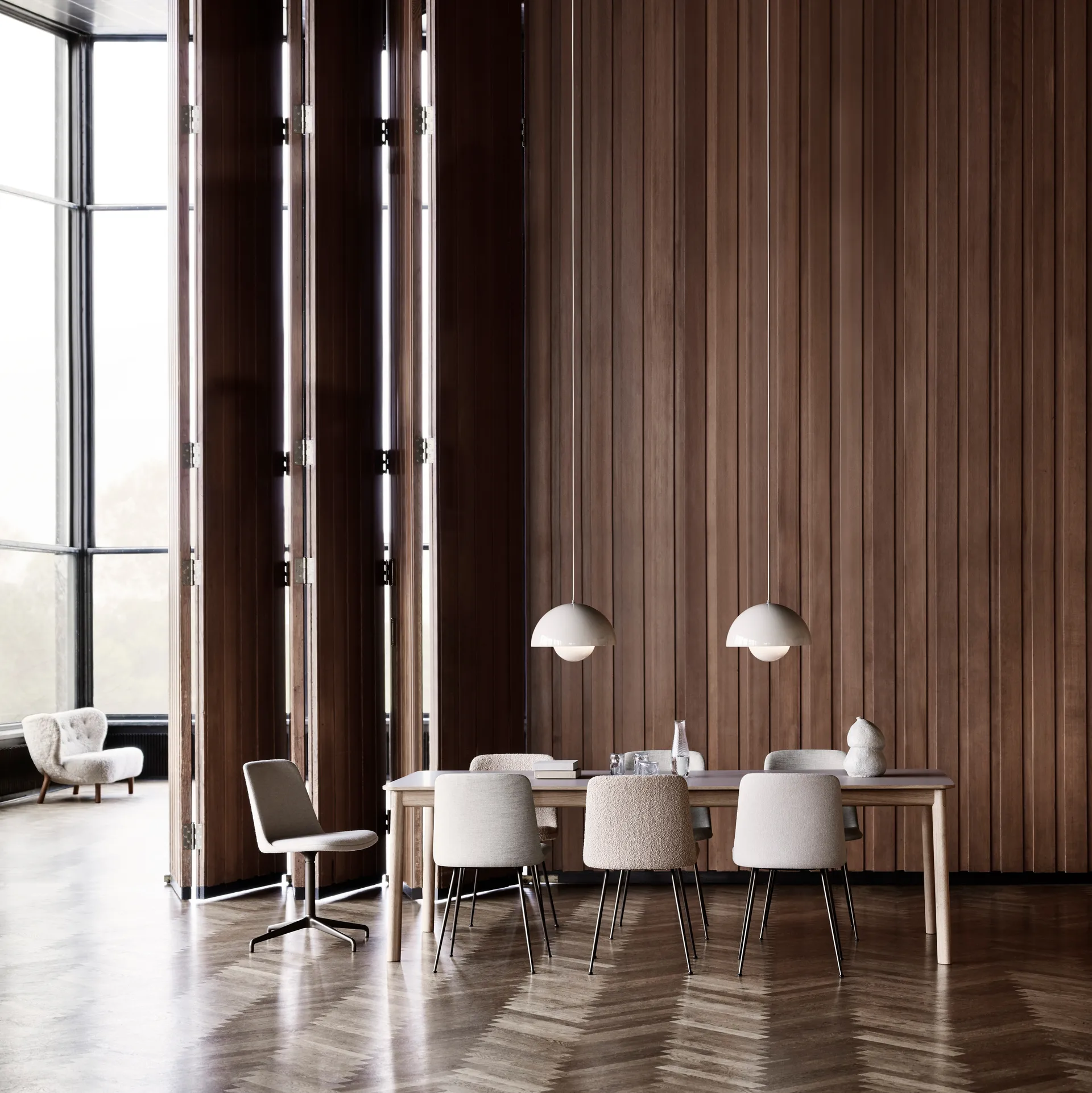 Flowerpot VP7 riippuvalaisin, Mattavalkoinen &Tradition