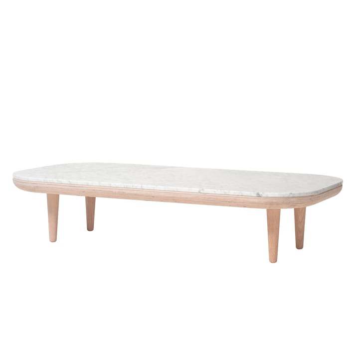 Fly pöytä SC5 - vaaleaa öljyttyä tammea + valkoinen marmori - &Tradition
