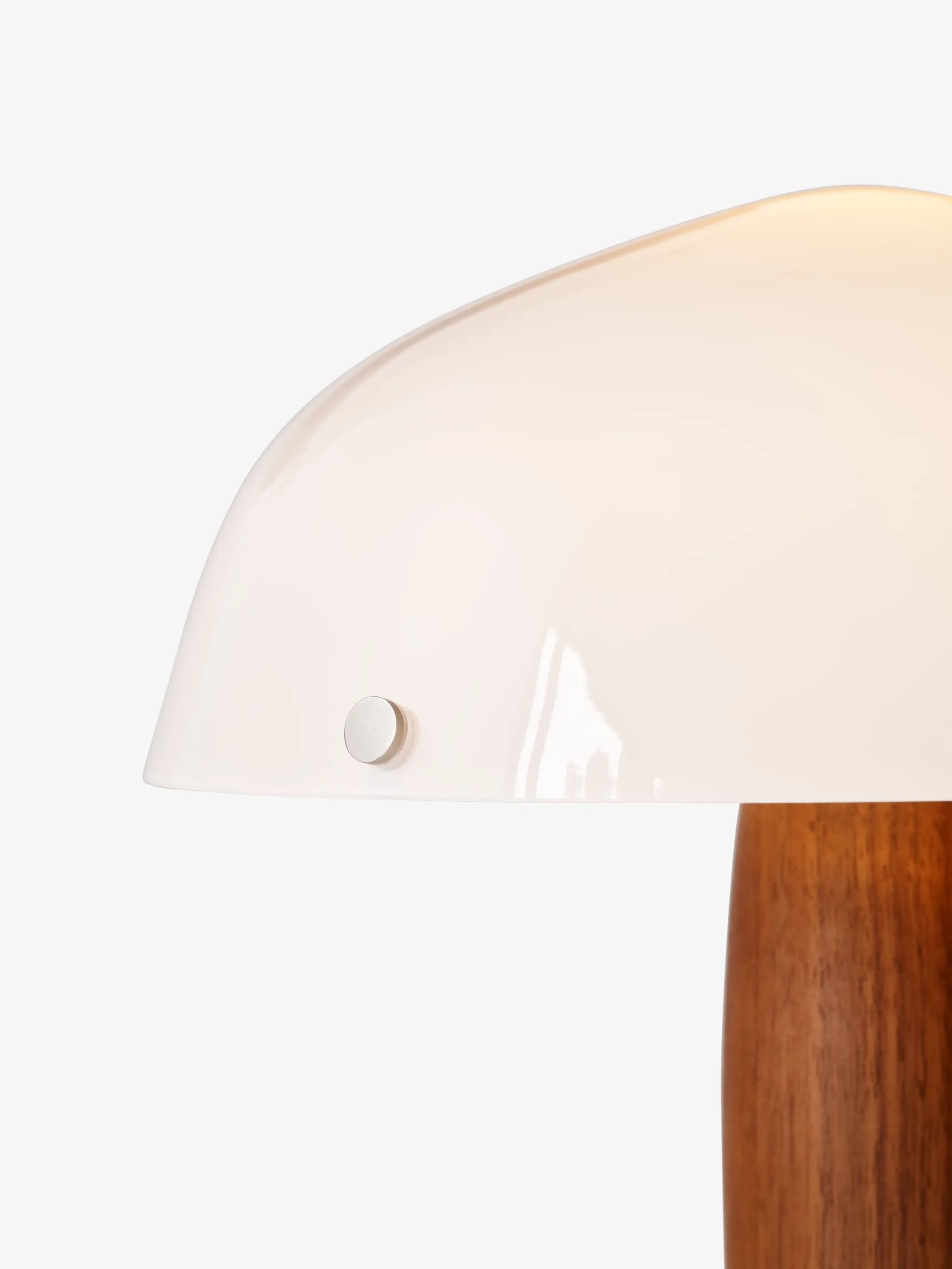 Herman SHY3 -pöytävalaisin, walnut & cream marble, tekstiilijohto &Tradition