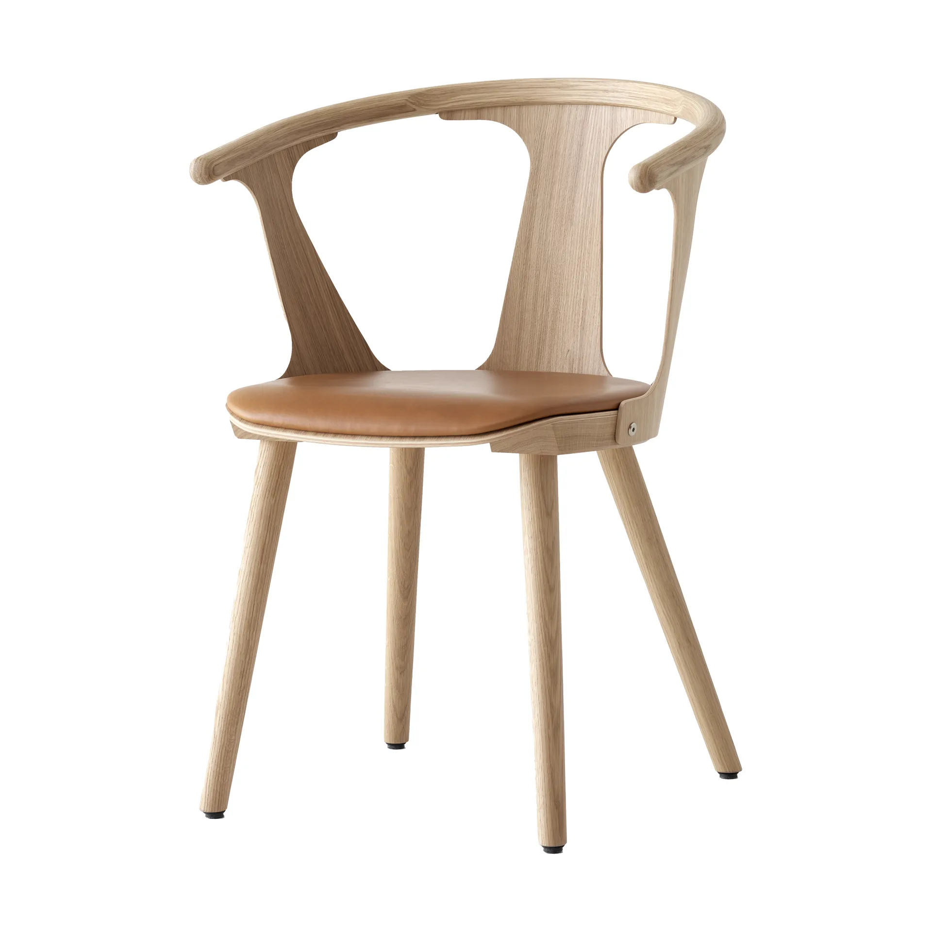 In Between SK2 tuoli, Öljytty tammi-Noble cognac leather &Tradition