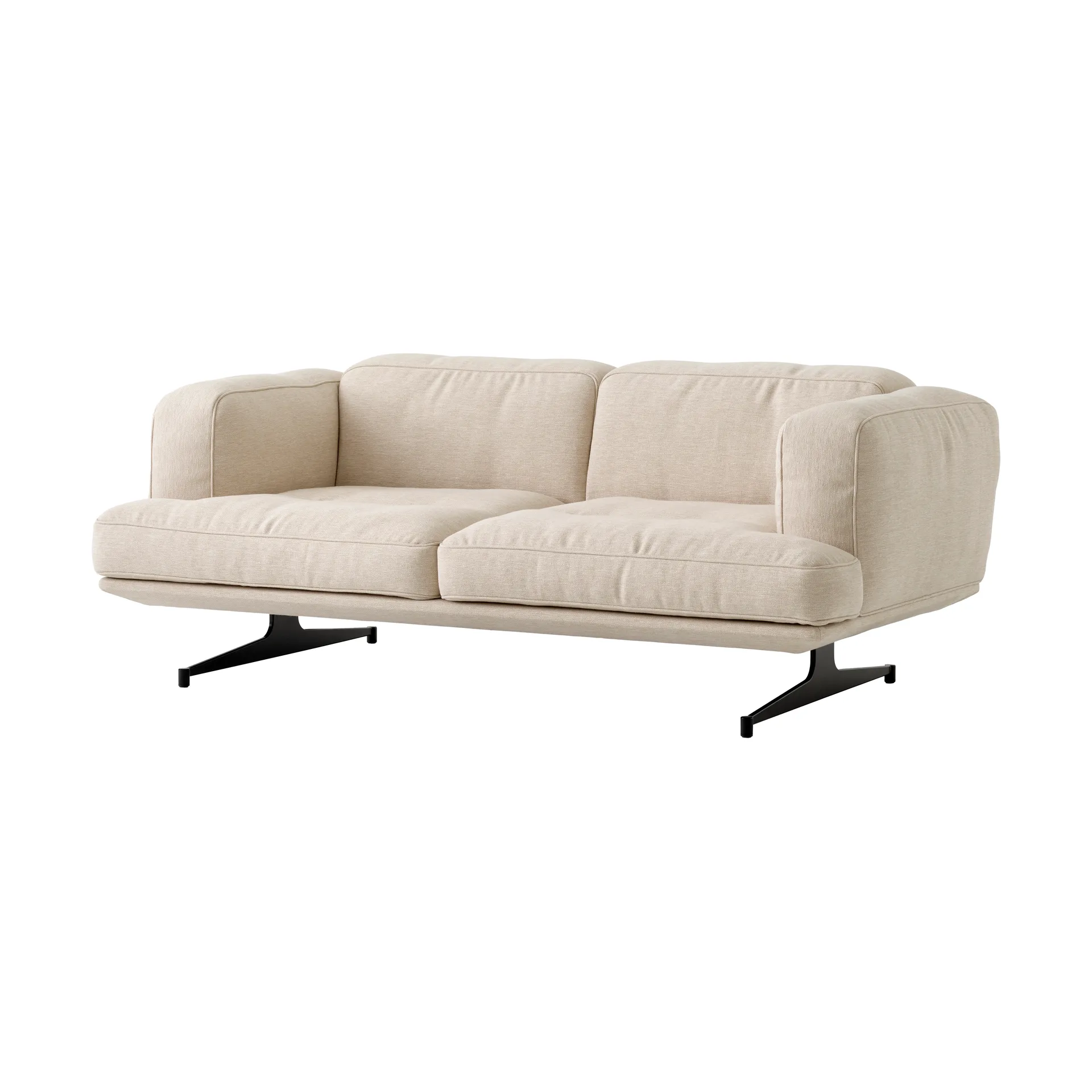 Inland AV22 sohva 2-paikkainen, Clay 0011-warm black &Tradition