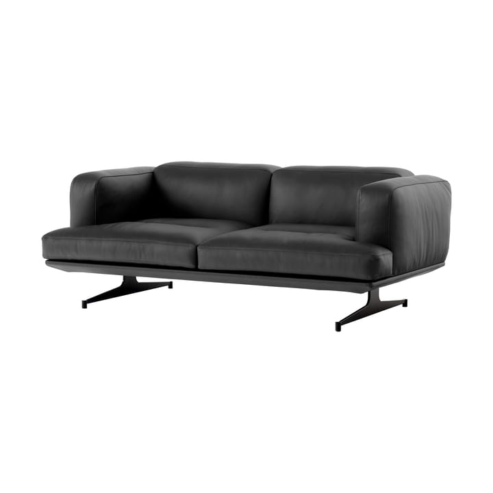 Inland AV22 sohva 2-paikkainen - Noble nahka musta-lämmin musta - &Tradition