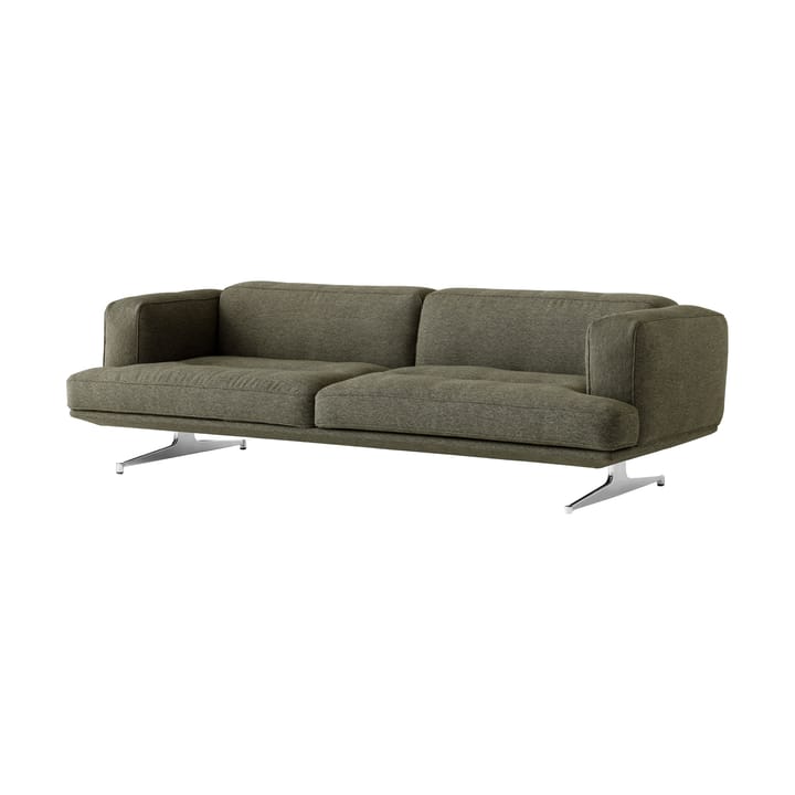Inland AV23 3-istuttava sohva - Clay 0014-polished aluminium - &Tradition