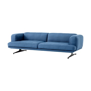 Inland AV23 3-istuttava sohva - Vidar 4 Denim Blue 733-mustat jalat - &Tradition