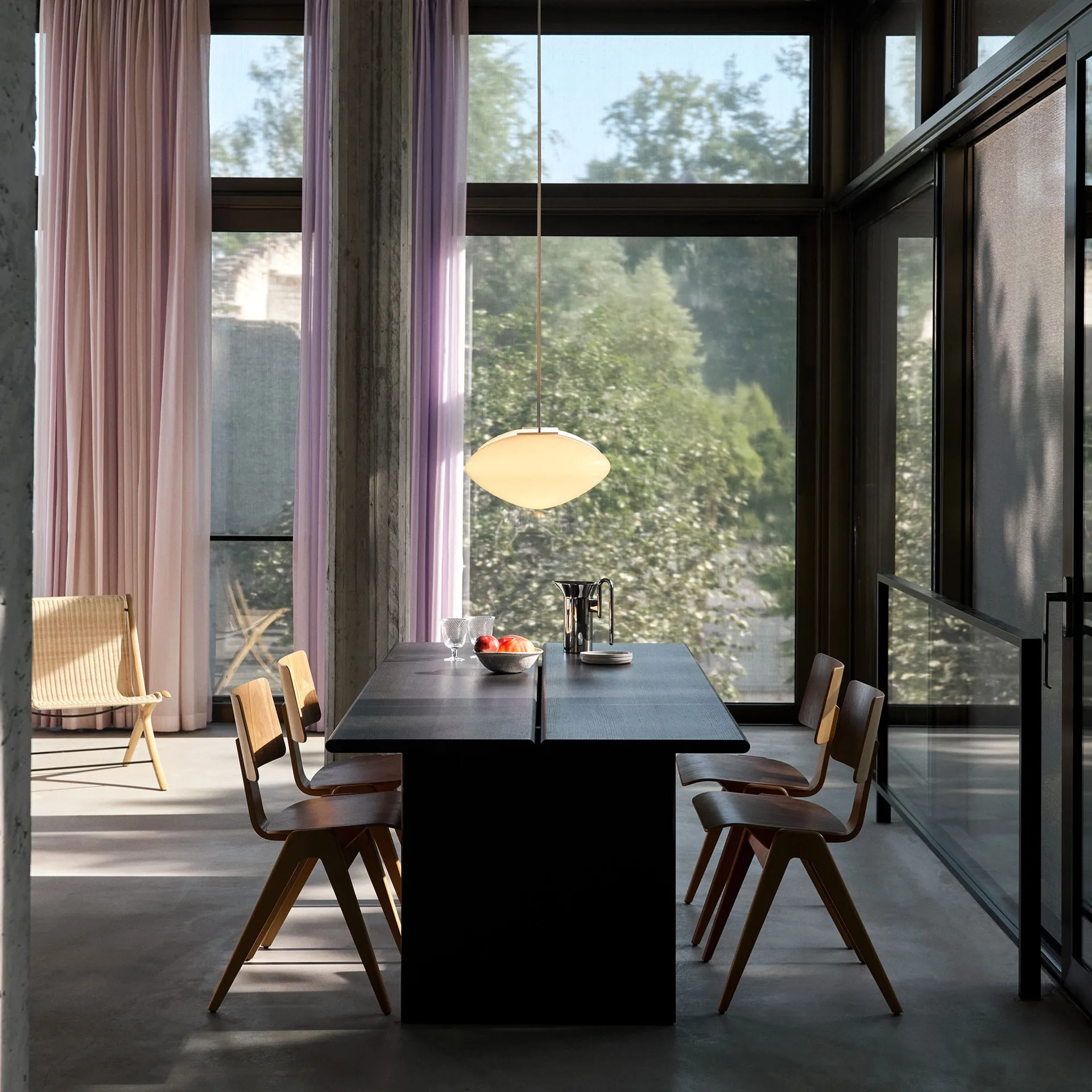 Ita OS1 ruokapöytä 95x200 cm, Dark stained oak &Tradition