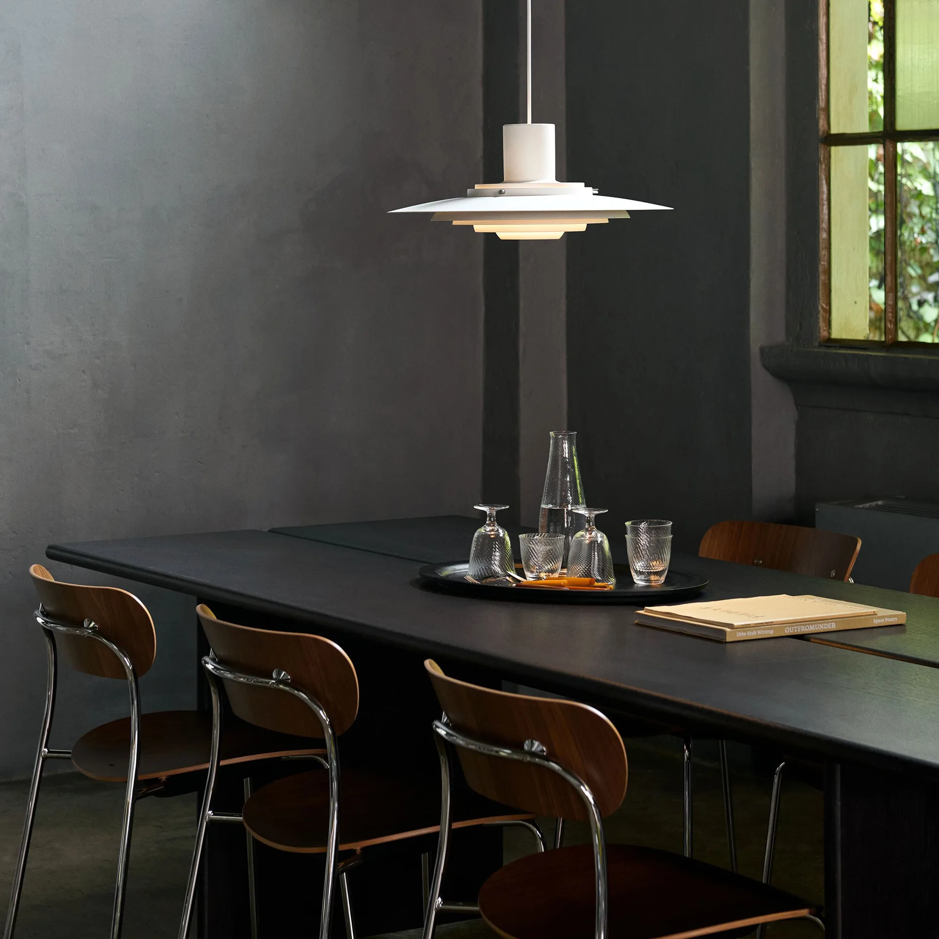 Ita OS2 ruokapöytä 95x260 cm, Dark stained oak &Tradition