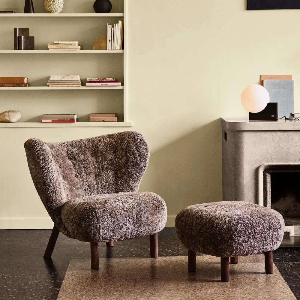 Little Petra ATD1 -jalkarahi, Lampaannahka Sahara-tammijalat öljytyt &Tradition