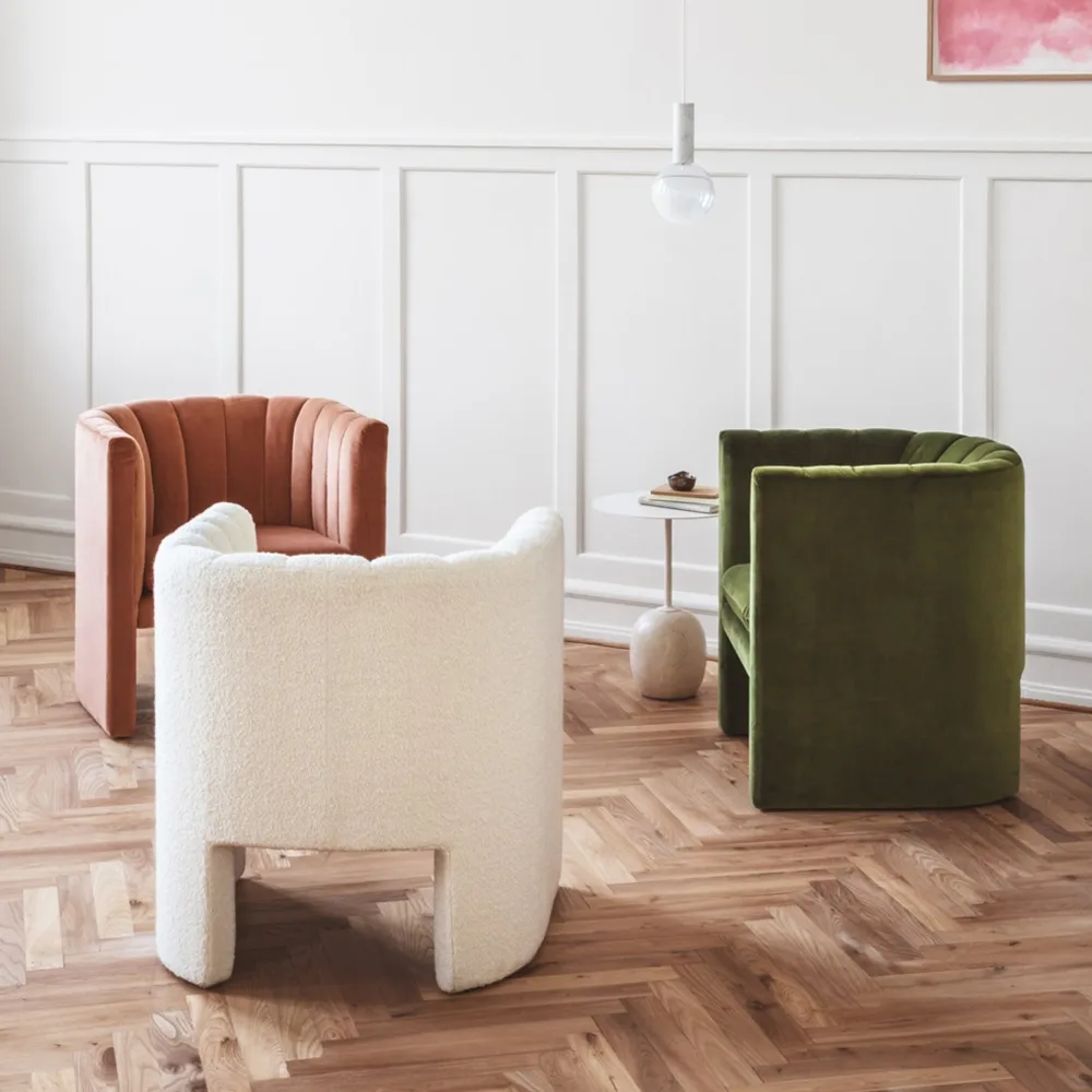 Loafer SC23 -nojatuoli, Kangas maple 112 light grey &Tradition