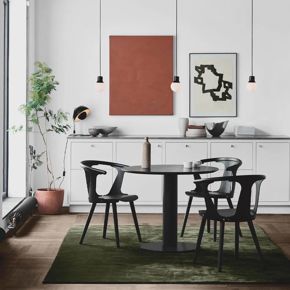 Mass Light NA5 -riippuvalaisin, Musta marmori/valkoinen, nero marquina &Tradition