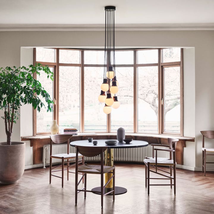 Mass Light NA6 -riippuvalaisin, Musta marmori/valkoinen, nero marquina &Tradition