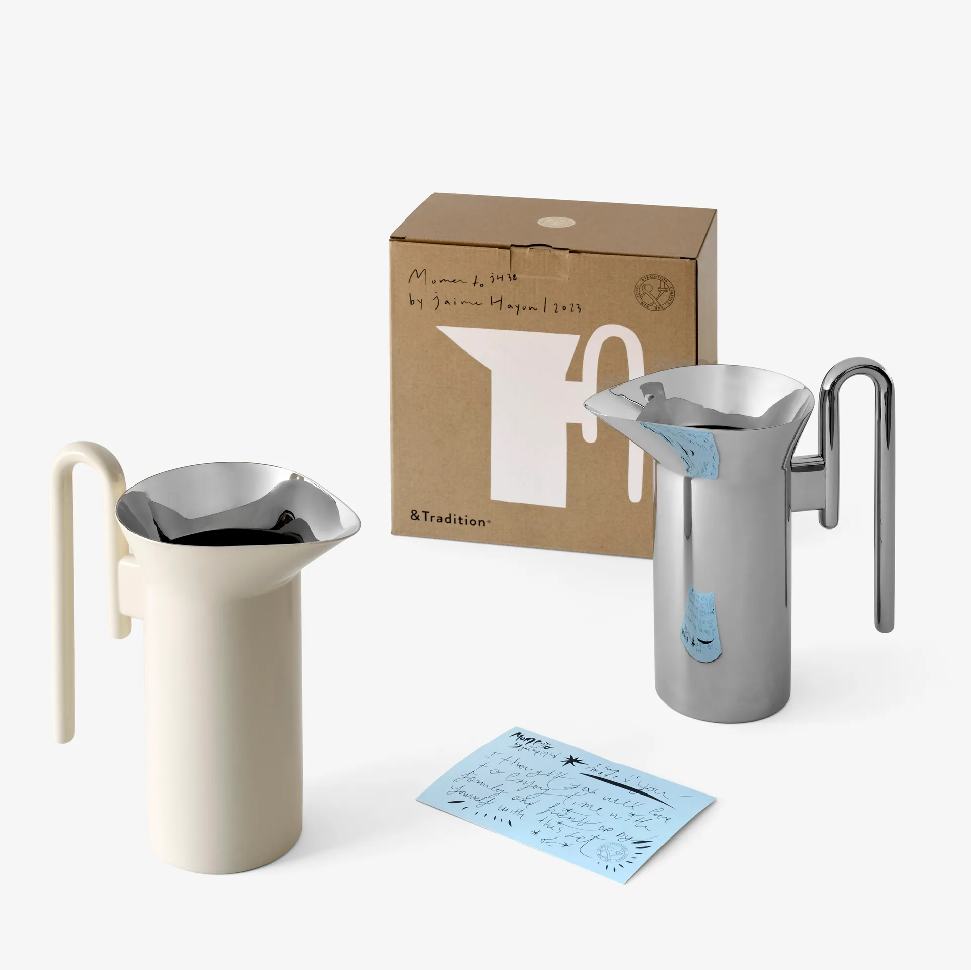 Momento JH38 -kannu 1 litra, Ivory &Tradition