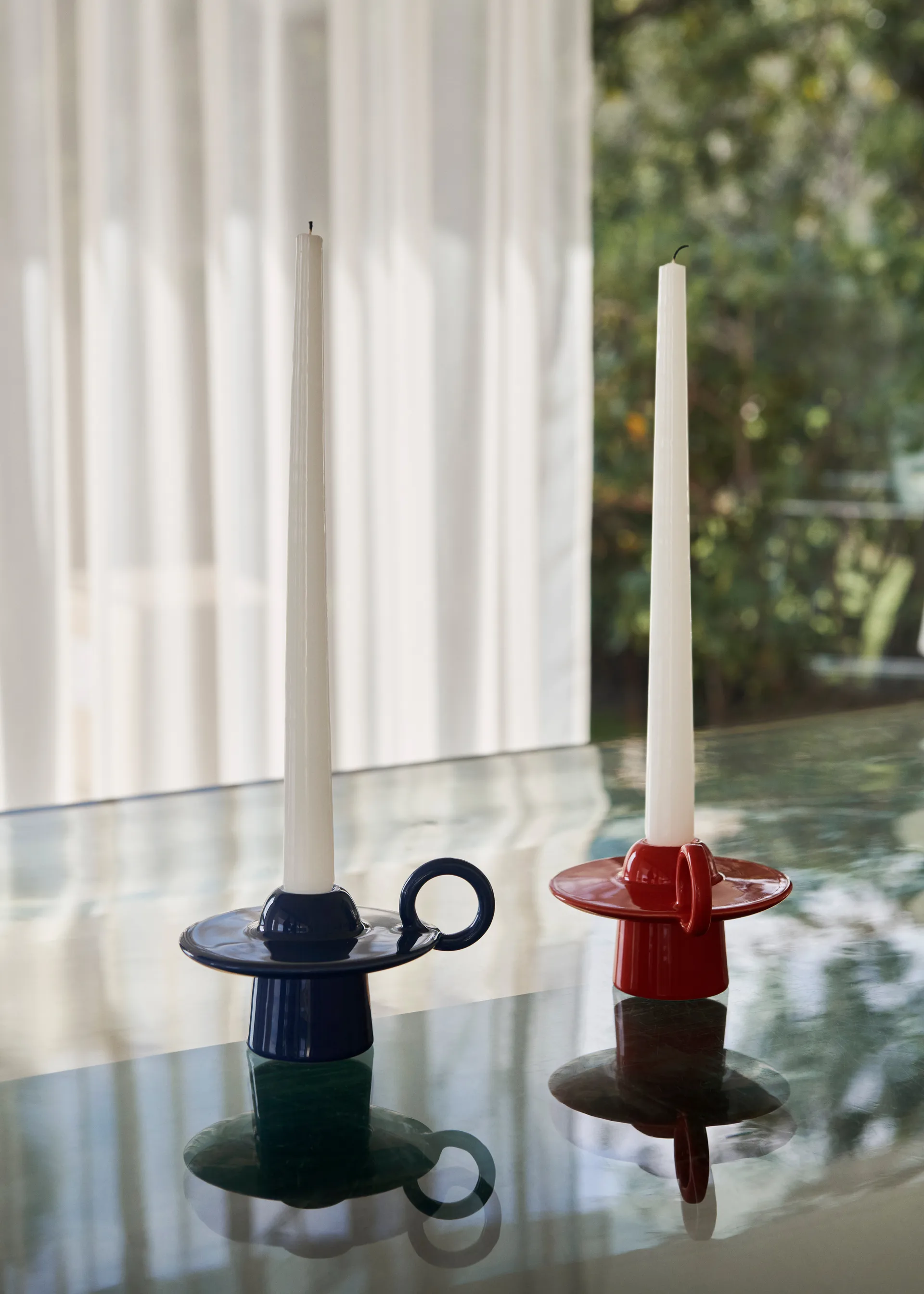 Momento JH39 -kynttilänjalka, Azure &Tradition