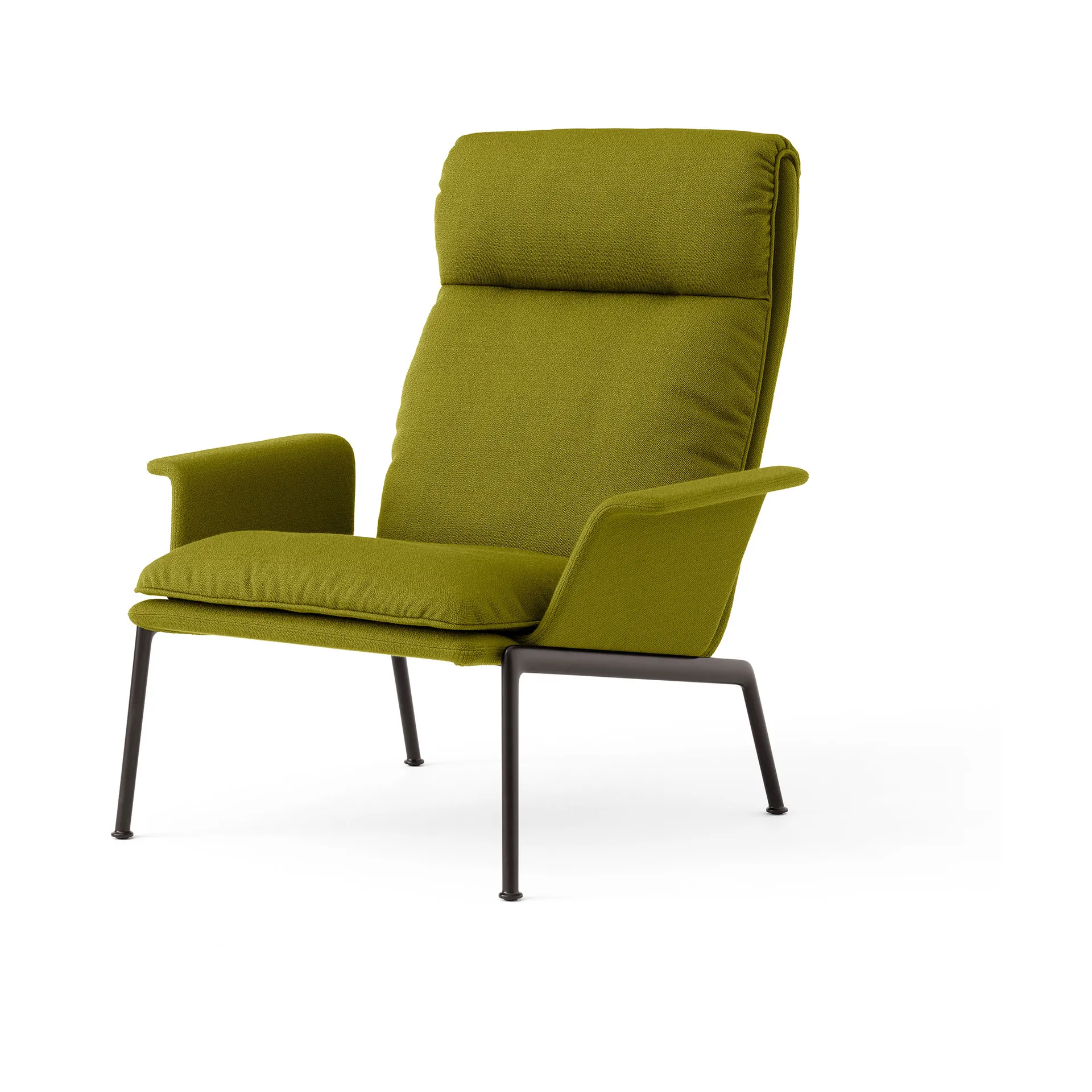 Muno LN17 High back lounge-nojatuoli, Warm black-Vidar 0956 &Tradition