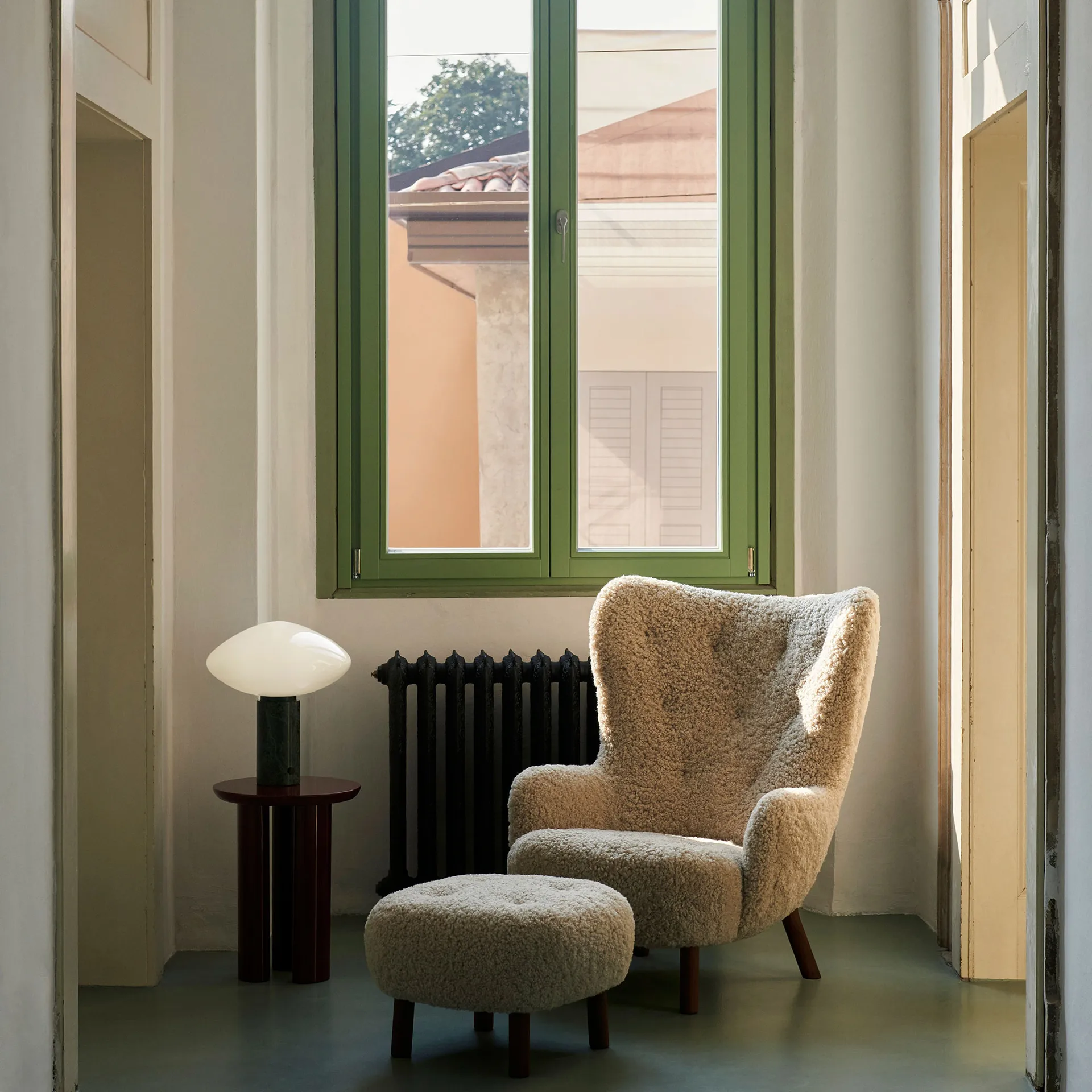 Petra VB3 High nojatuoli sis. rahi ATD1, Öljytty saksanpähkinä-Sheepskin Moonlight &Tradition