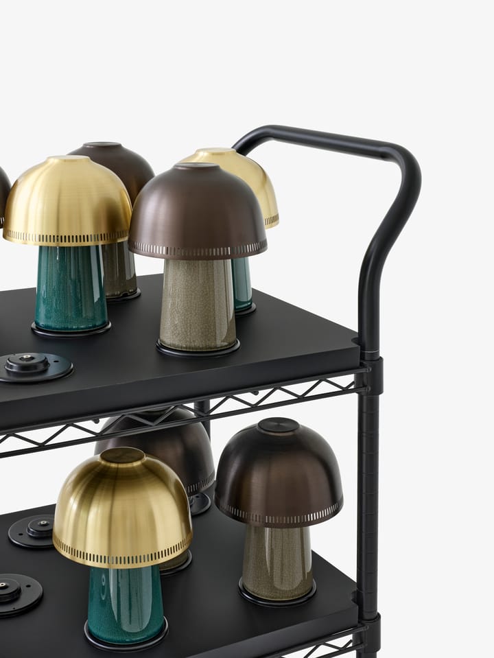 Raku SH8 -pöytävalaisin, Beige Grey & Bronze &Tradition