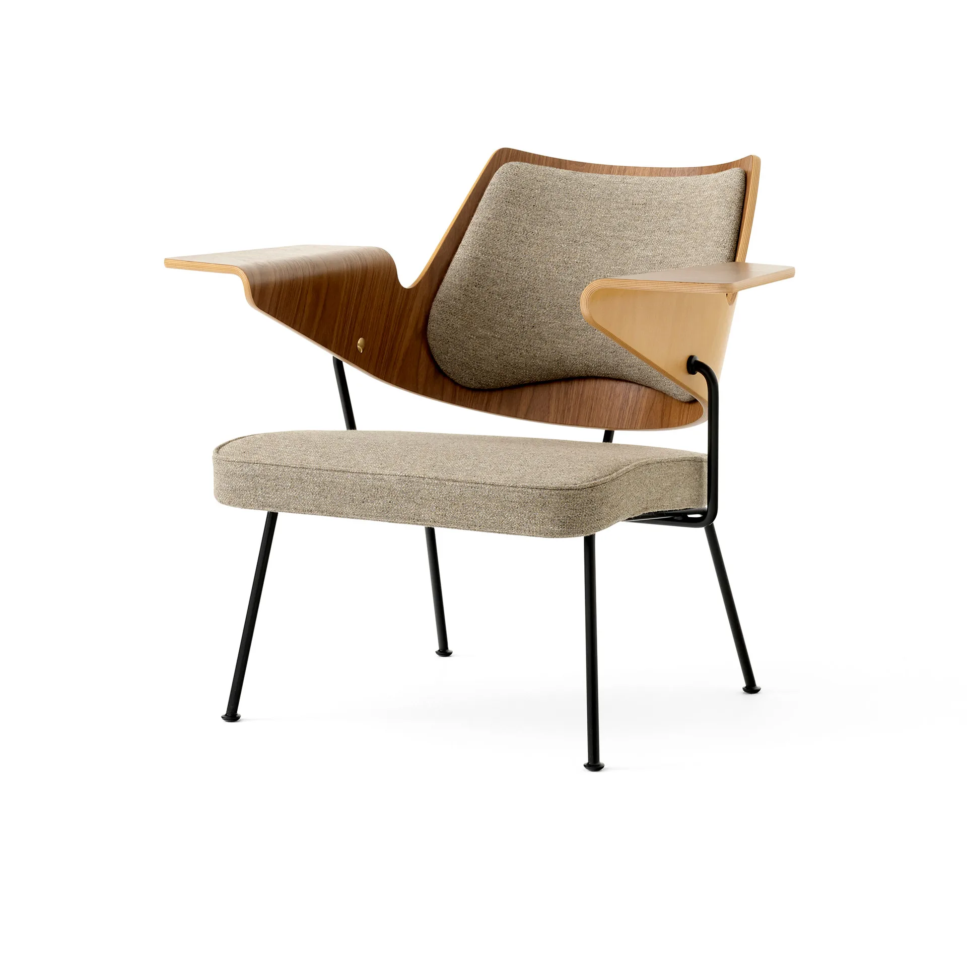 RFH RD8 lounge tuoli, Walnut-beech-brown &Tradition