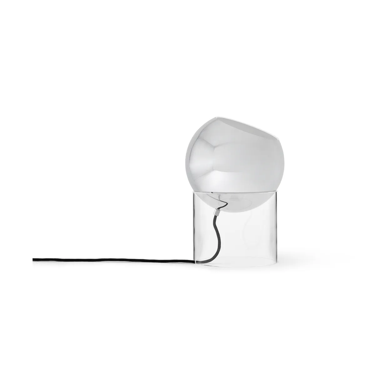 &Tradition Topan VP13 pöytävalaisin 31,5 cm Clear-chrome plated