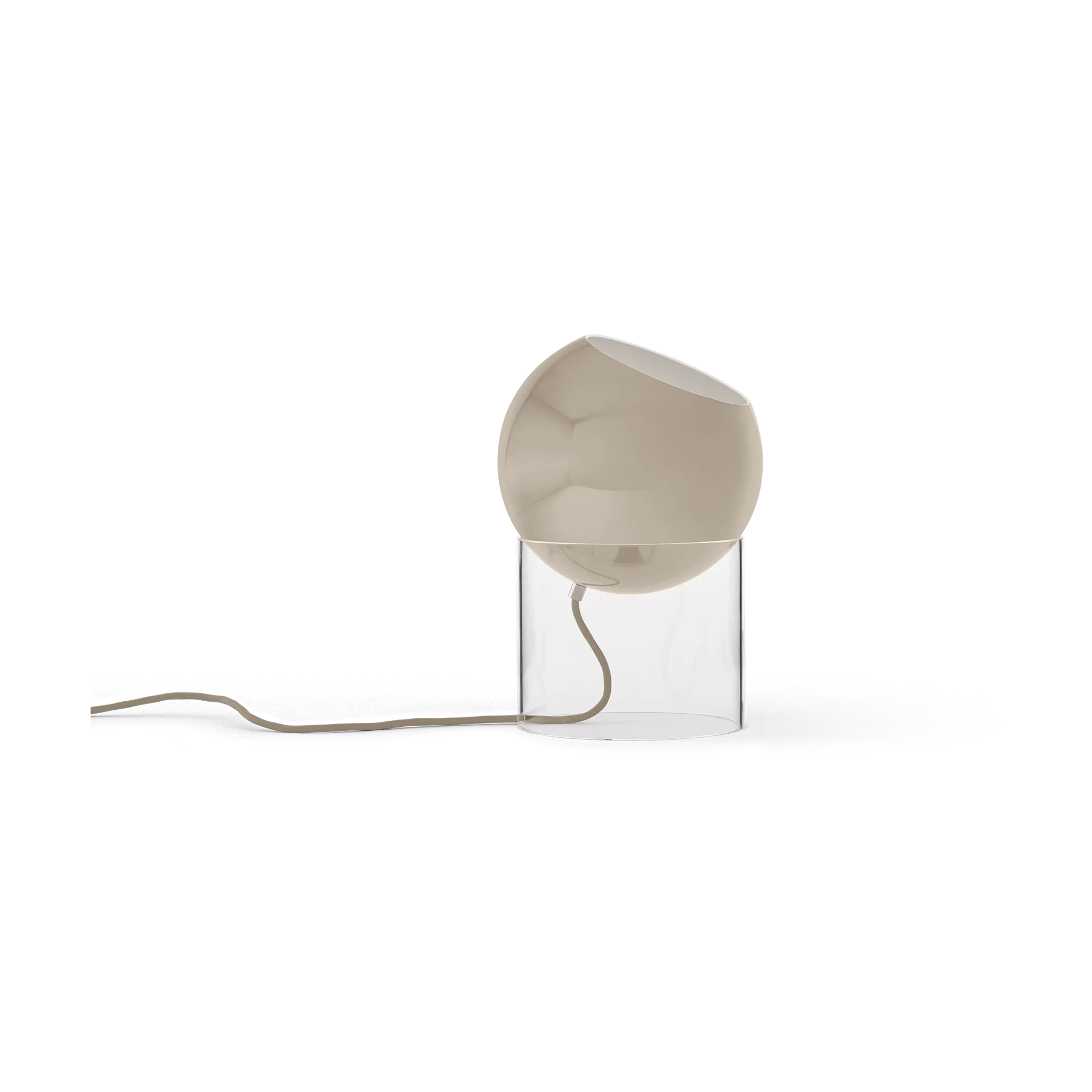 Topan VP13 pöytävalaisin 31,5 cm, Clear-grey beige &Tradition