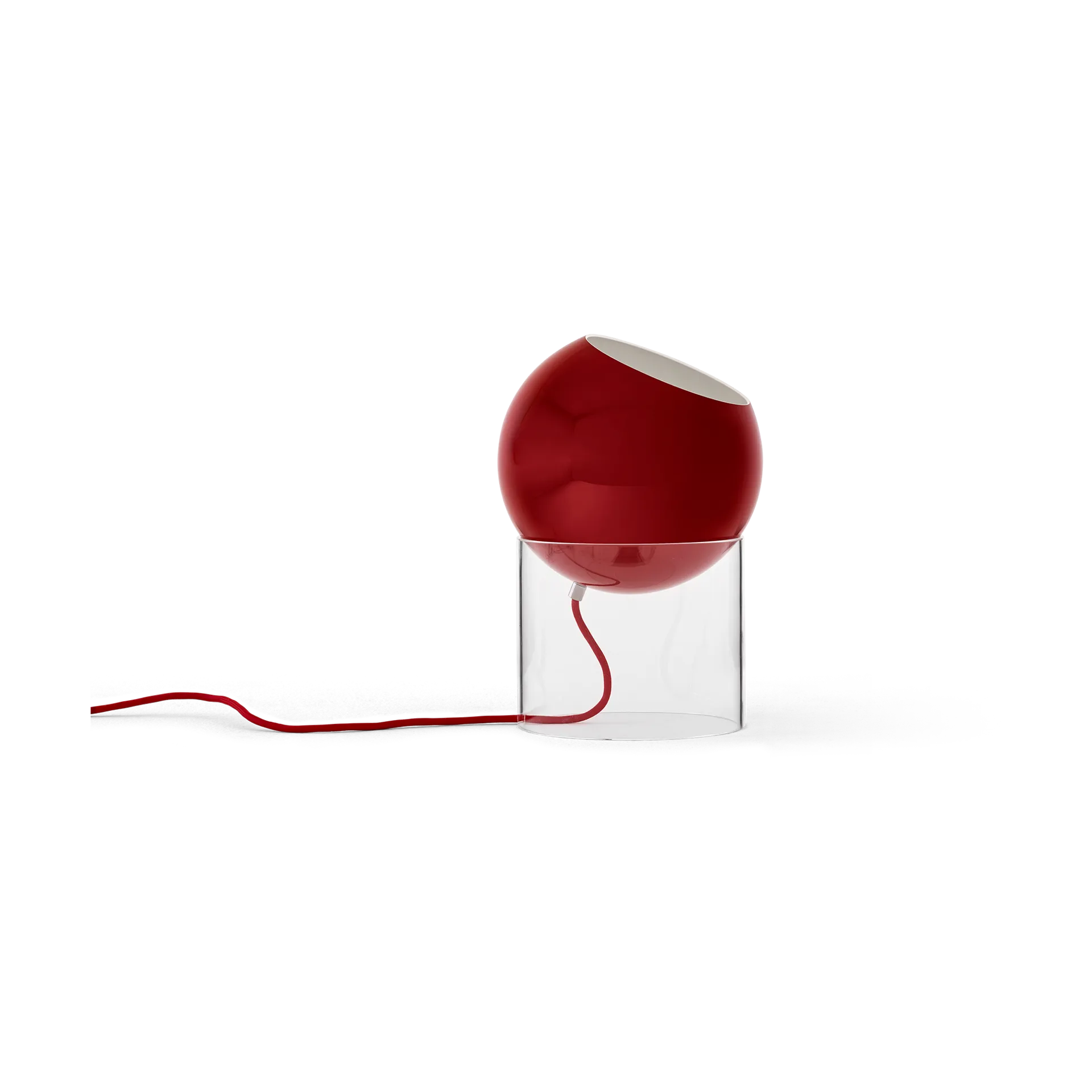 Topan VP13 pöytävalaisin 31,5 cm, Clear-vermilion red &Tradition