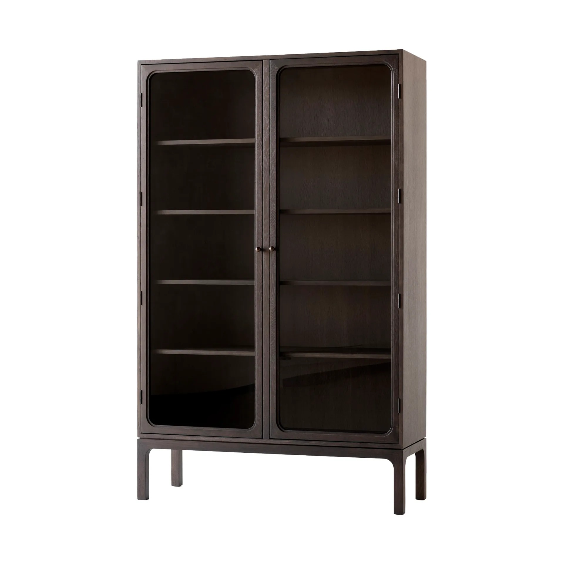 Trace SC88 -vitriinikaappi 120 x 192 x 40 cm, Dark stained oak &Tradition