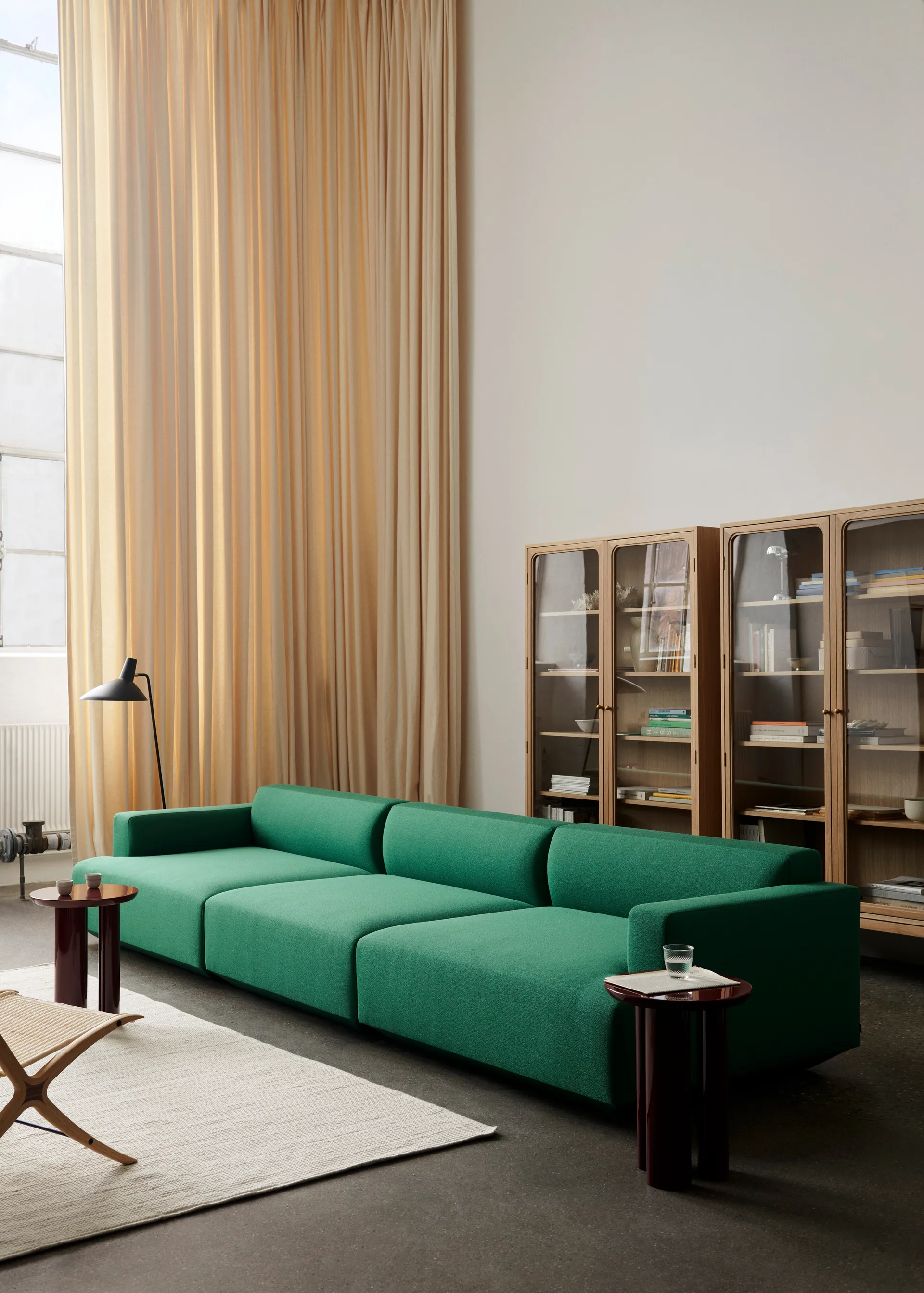 Trace SC88 -vitriinikaappi 120 x 192 x 40 cm, Natural natural oak &Tradition