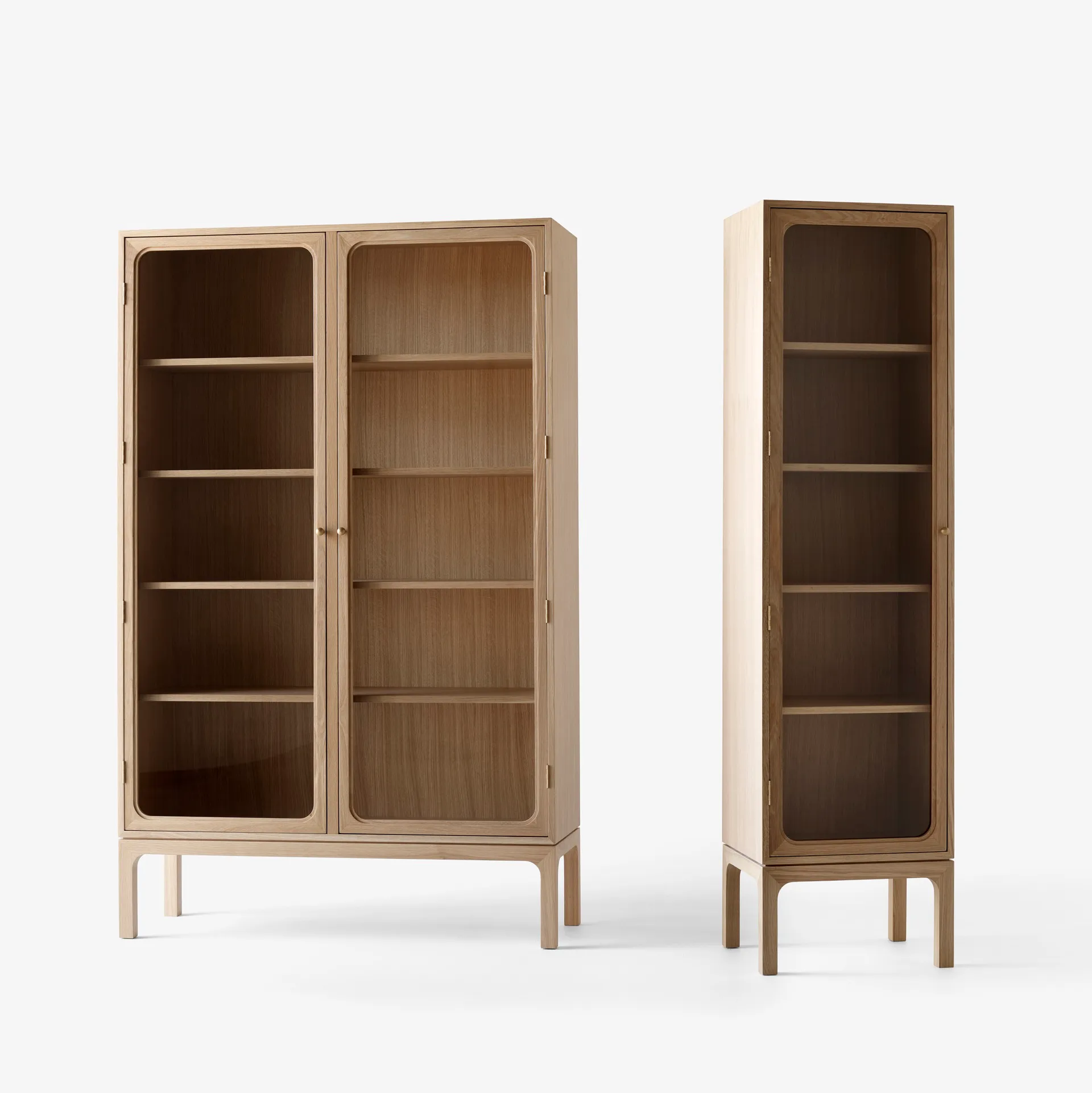 Trace SC88 -vitriinikaappi 120 x 192 x 40 cm, Natural natural oak &Tradition