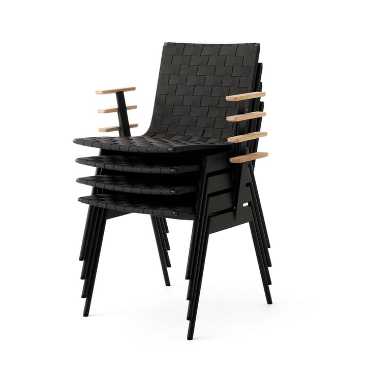 Ville Outdoor AV34 tuoli, Warm black &Tradition