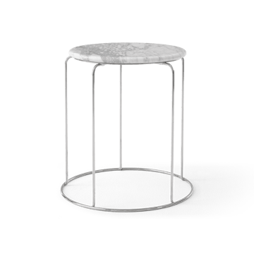 Wire Stool VP11 pöytälevy Ø38 cm - Marmori Bianco Carrara - &Tradition