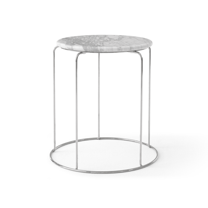 Wire Stool VP11 pöytälevy Ø38 cm, Marmori Bianco Carrara &Tradition