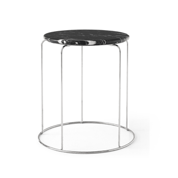 Wire Stool VP11 pöytälevy Ø38 cm - Marmori Nero Marquina - &Tradition