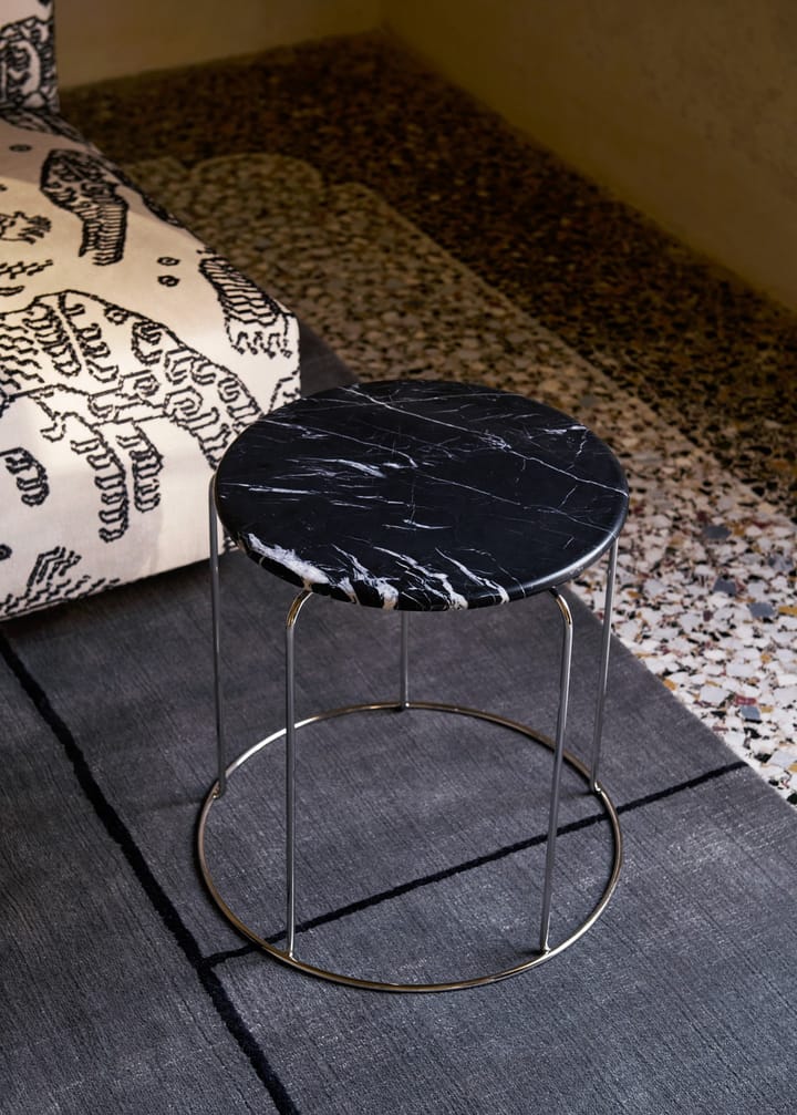 Wire Stool VP11 pöytälevy Ø38 cm, Marmori Nero Marquina &Tradition