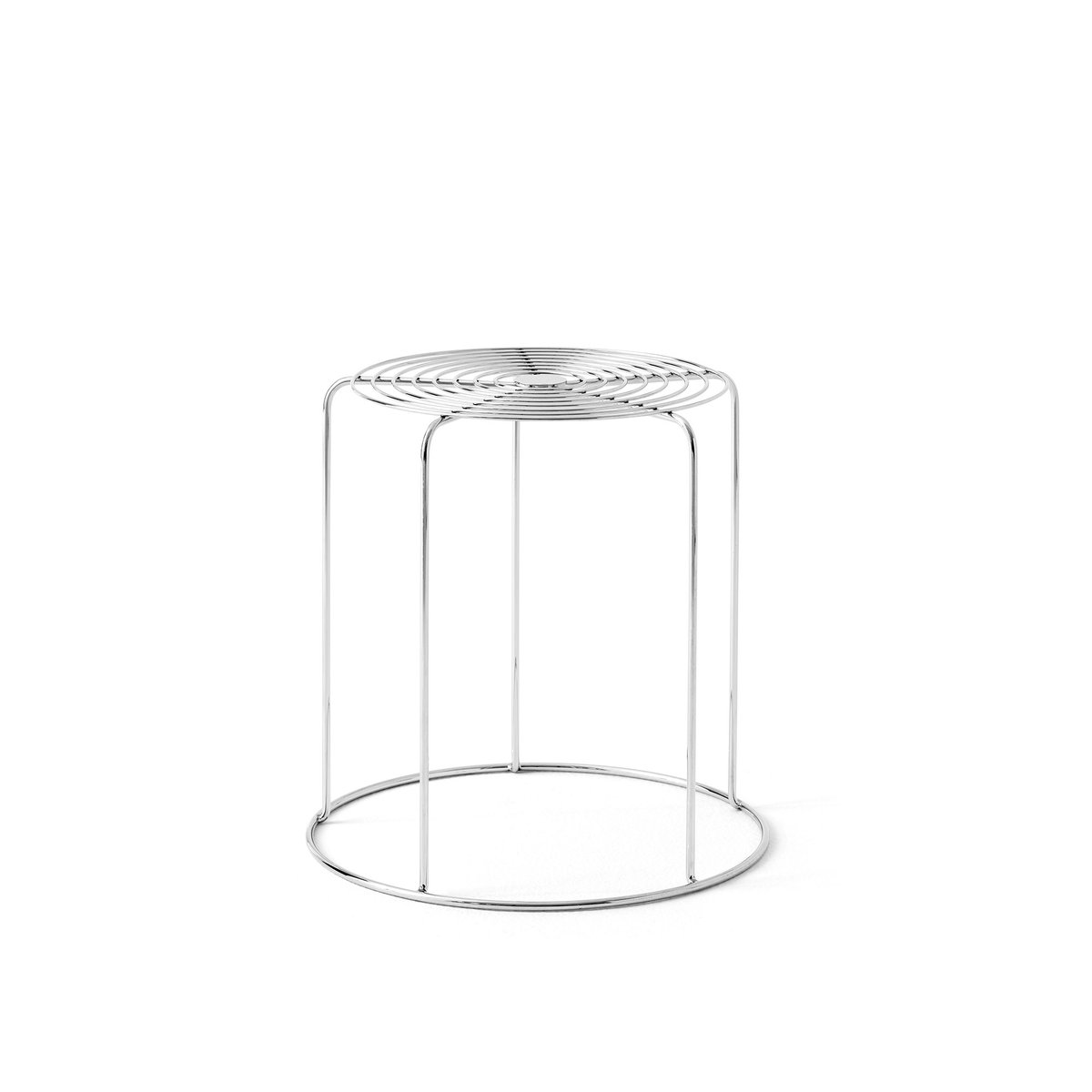 &Tradition Wire VP11 rahi Stainless steel | Skandinaavinen Sisustus | Jakkarat | Hopeanvärinen